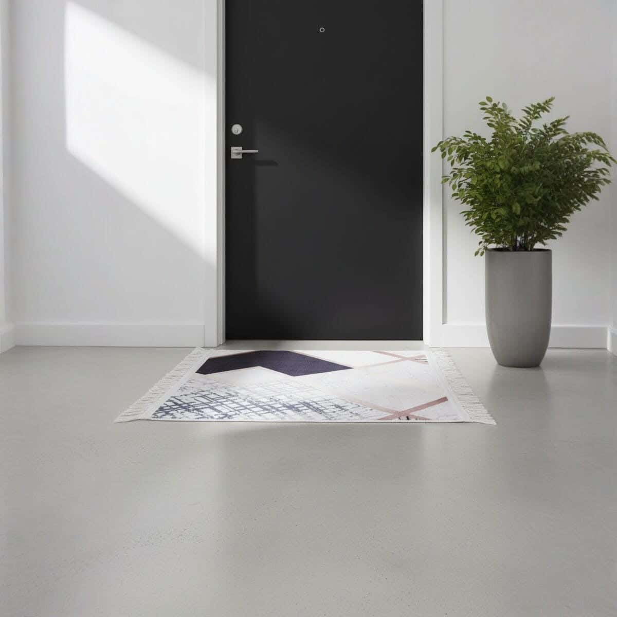 Doormat Velvet with Dots Back, 50×70 cm, Approximately 350 grm - Multicolor