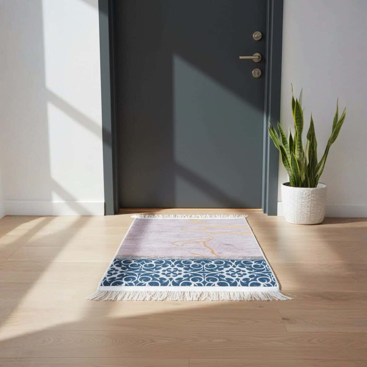 Doormat Velvet with Dots Back, 50×70 cm, Approximately 350 grm - Multicolor