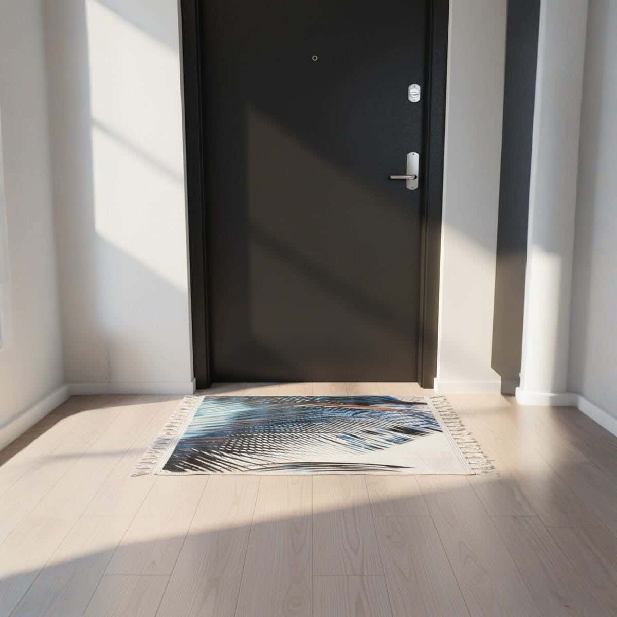 Velvet Door Mat with Dots Back, 50×70 cm, approximately 350 grm - Multicolor