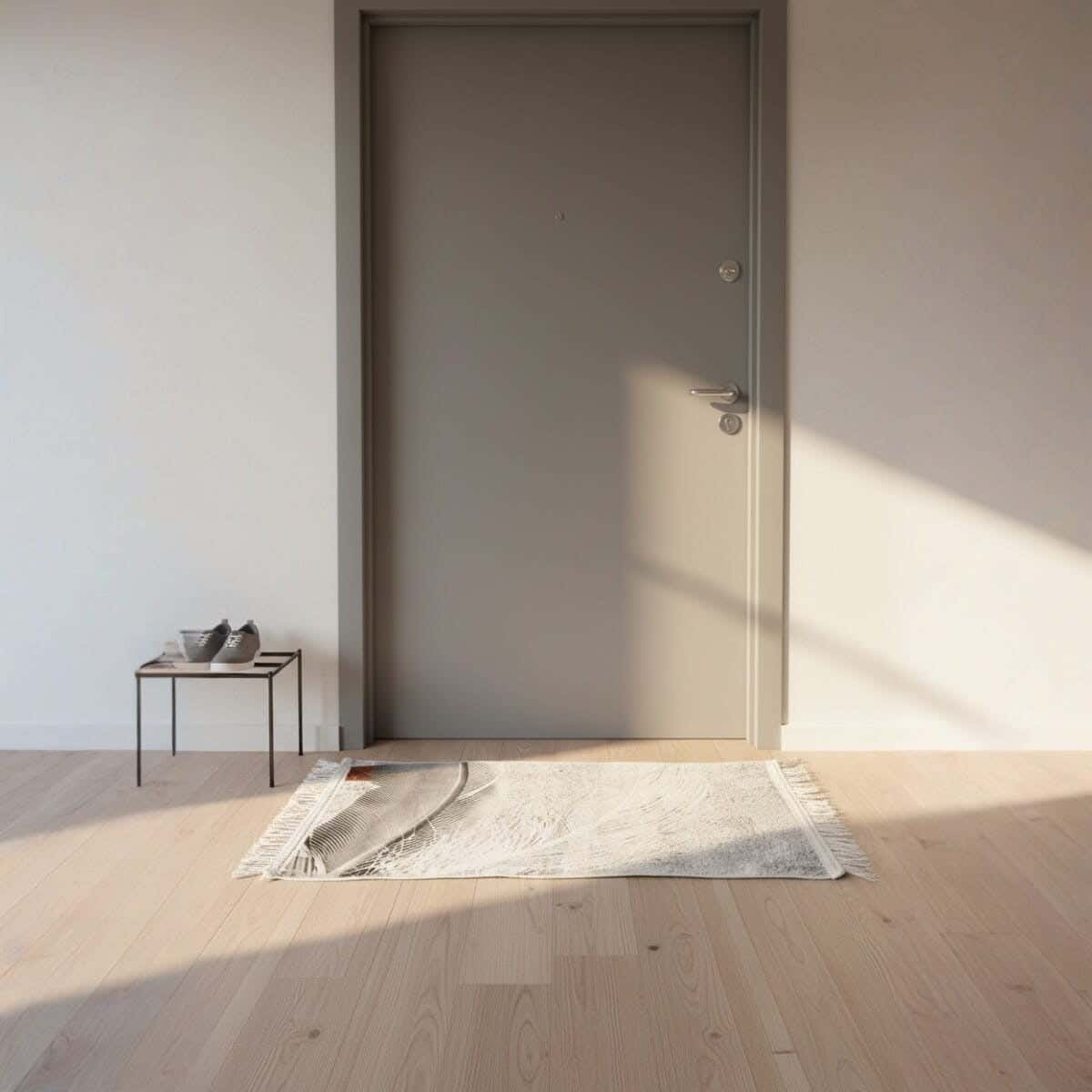 Velvet Door Mat with Dots Back, 50×70 cm, approximately 350 grm - Multicolor