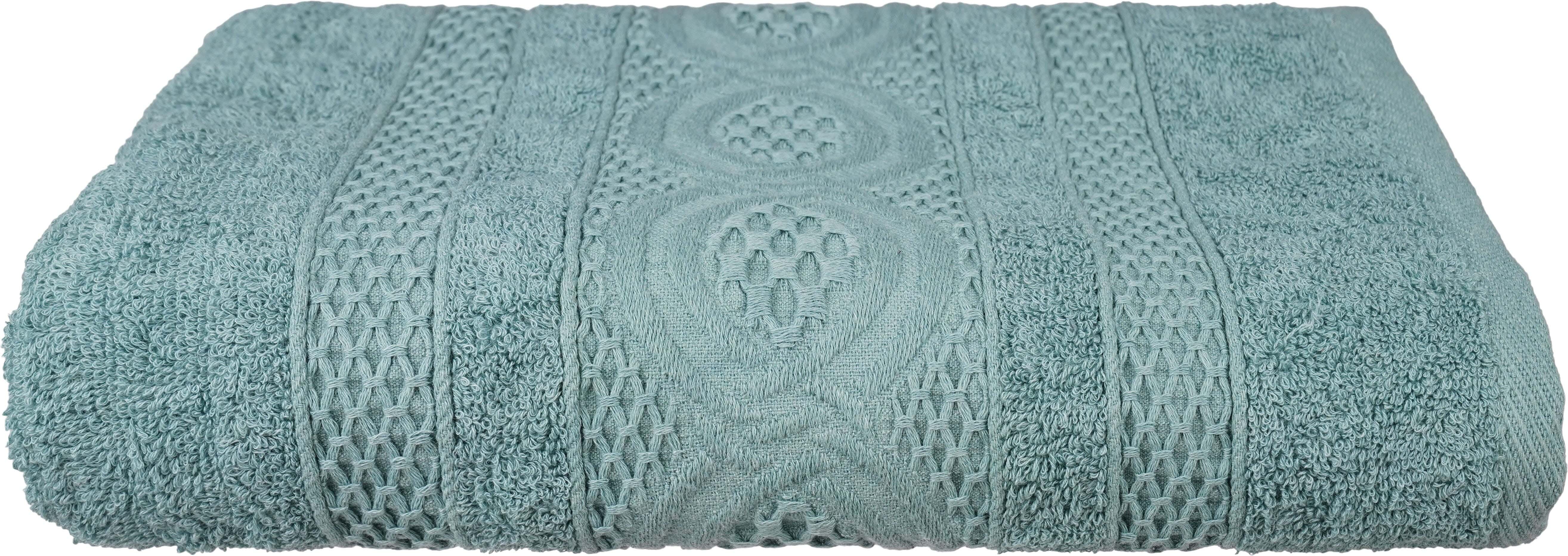 Plain Cotton Towel, 70×140 cm, Approximately 580 grm - Olive