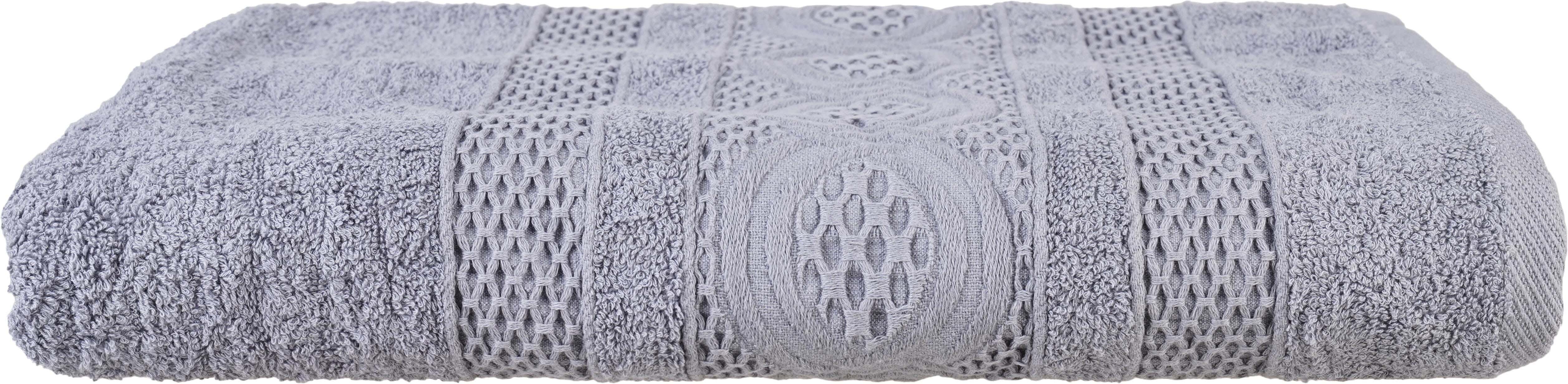 Plain Cotton Towel, 90×165 cm, Approximately 950 grm - Grey
