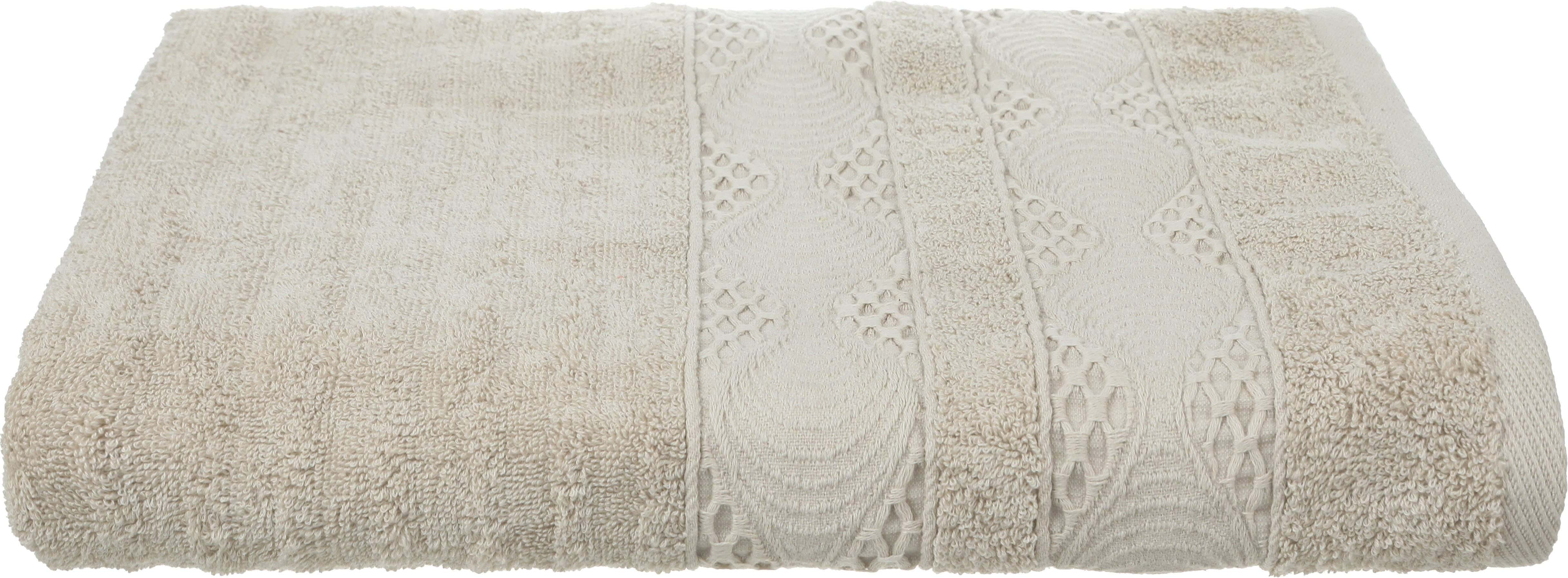 Plain Cotton Bathrobe, 90×165 cm, Approximately 950 grm - Beige