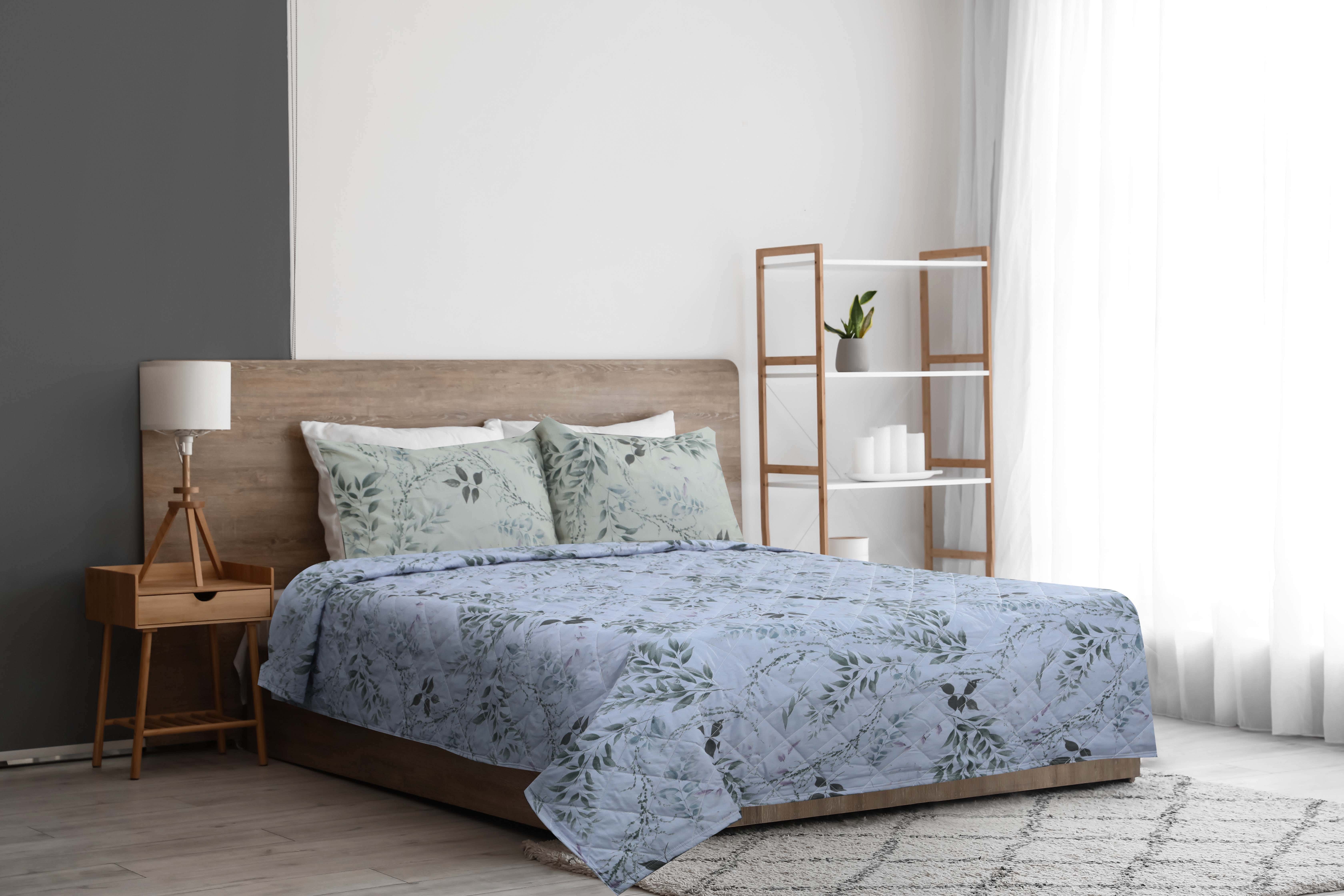 Lemog Cotton Comforter Set, 3 Pieces, 240×260 cm, 3100 gm - Multicolor