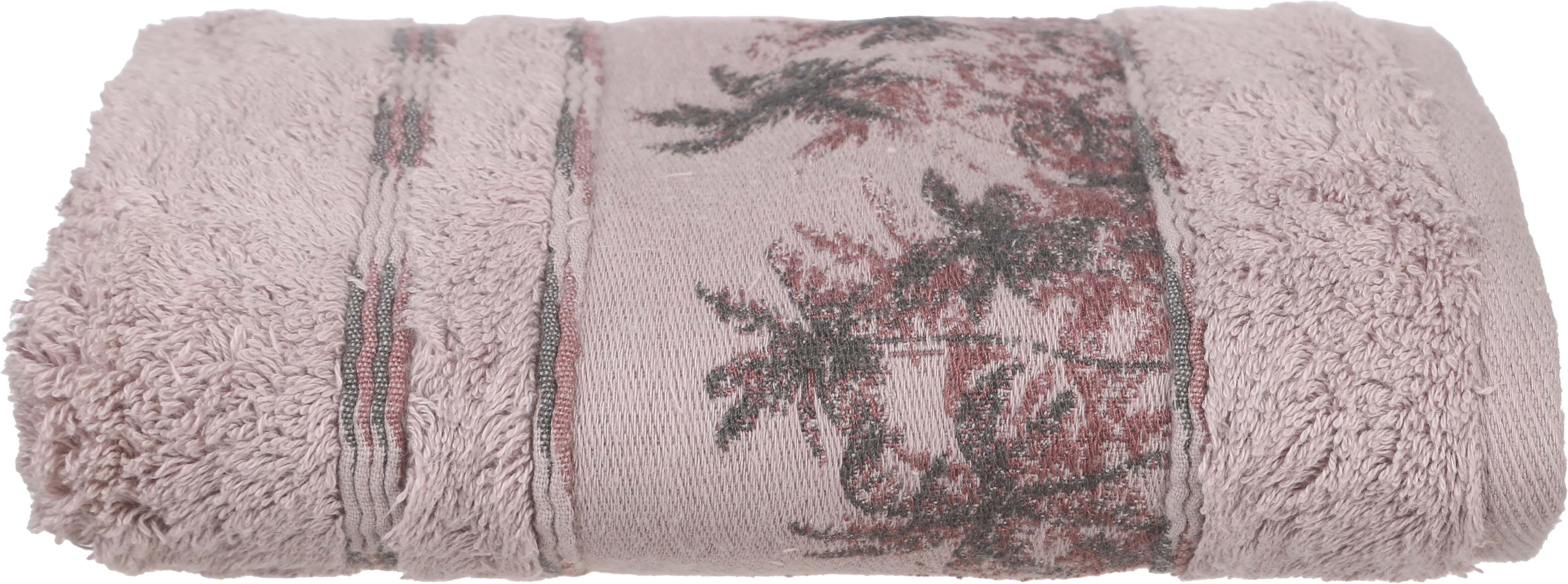 Verdi Canar Jacquard Cotton Towel, 50×90 cm, Approximately 280 grm - Cashmere
