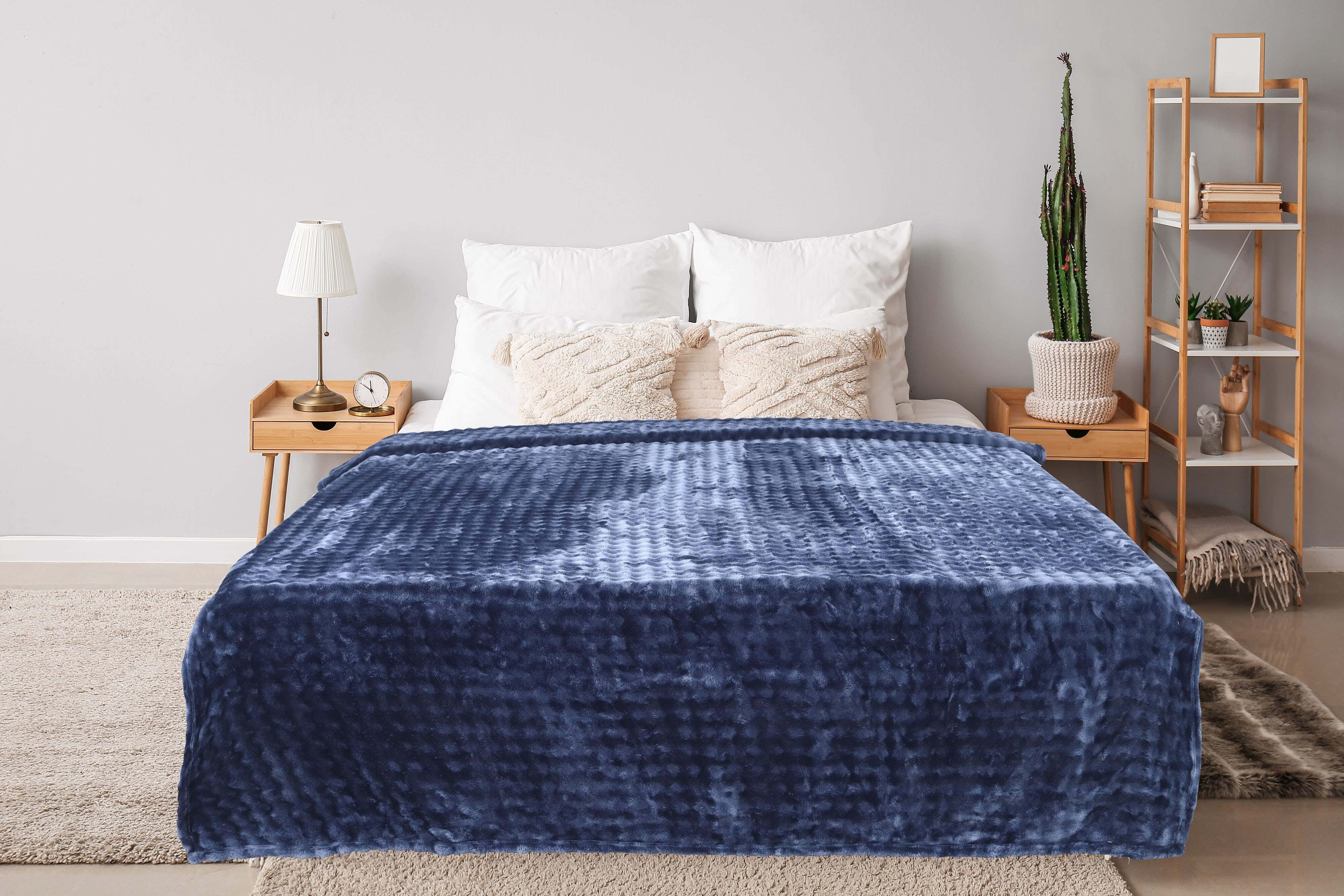Morano Velvet Youth Blanket Set, 2 Pieces, 180×240 cm, 4000 gm - Petrol