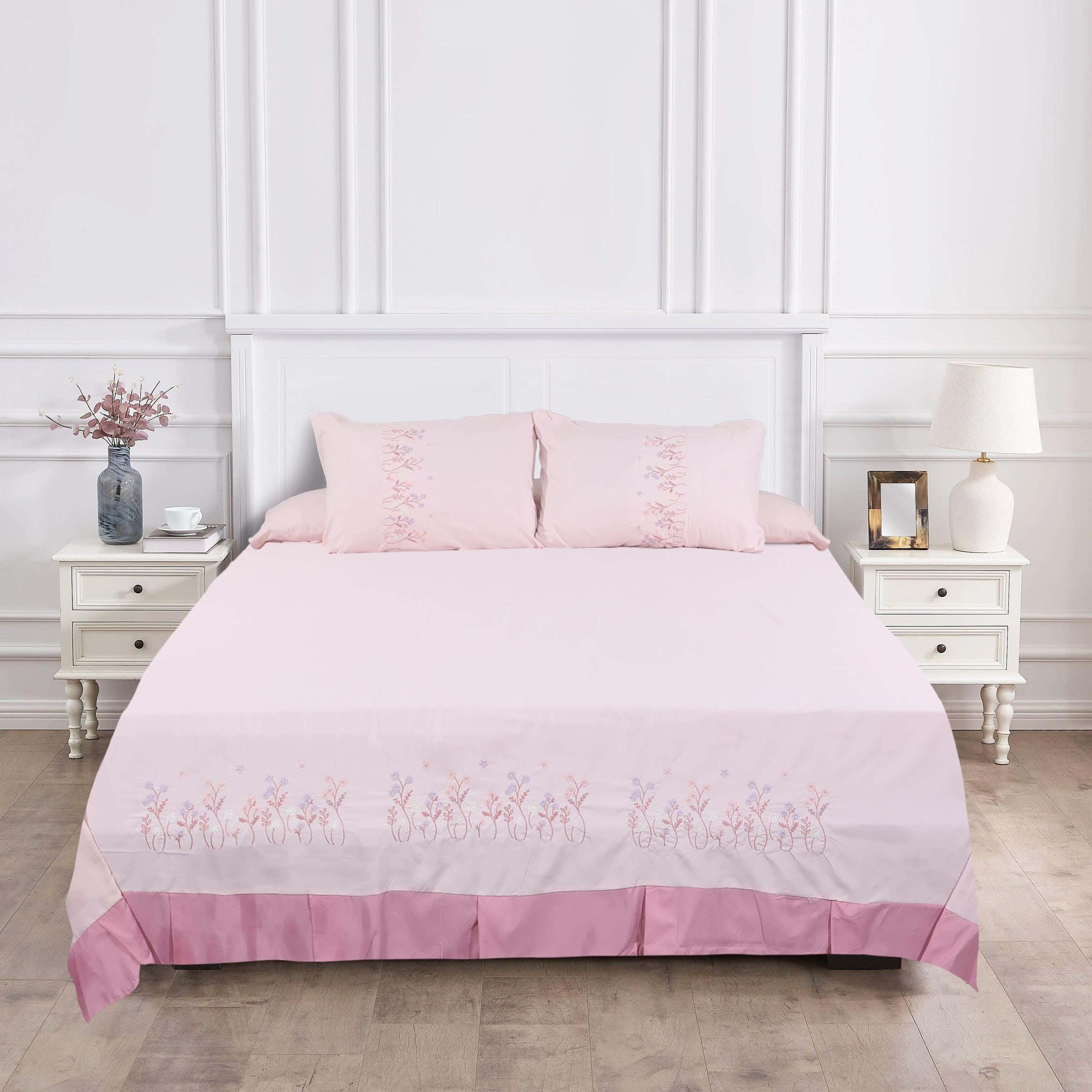 Kinzy Bed Microfiber Children's Bed Sheet Set, 4 Pieces, 240×240 cm, 1650 gm - Cashmere