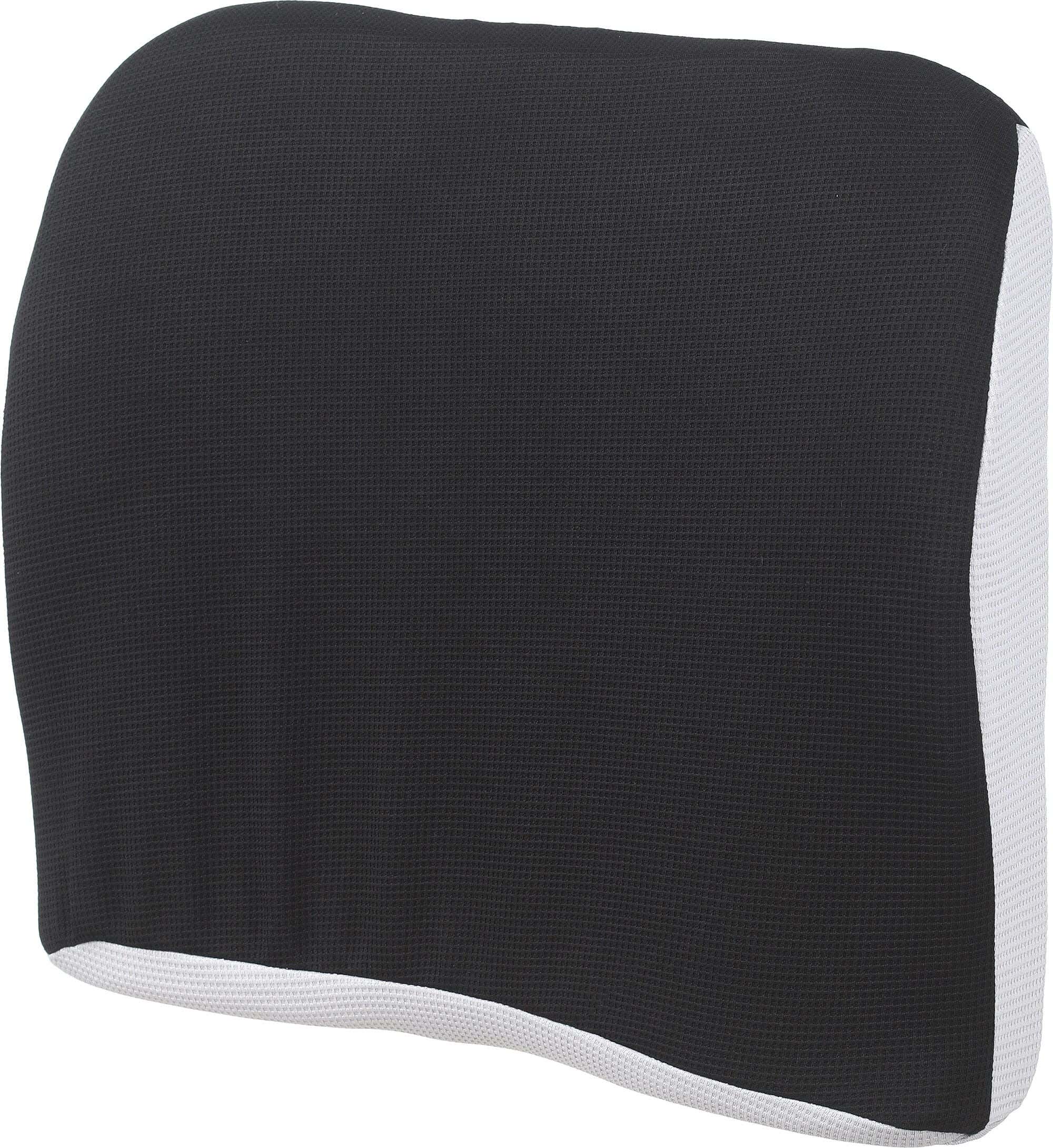 Venus Memory Foam Orthopedic Back Support Pillow, 40×40 cm, 650 grm Approx - Black Grey