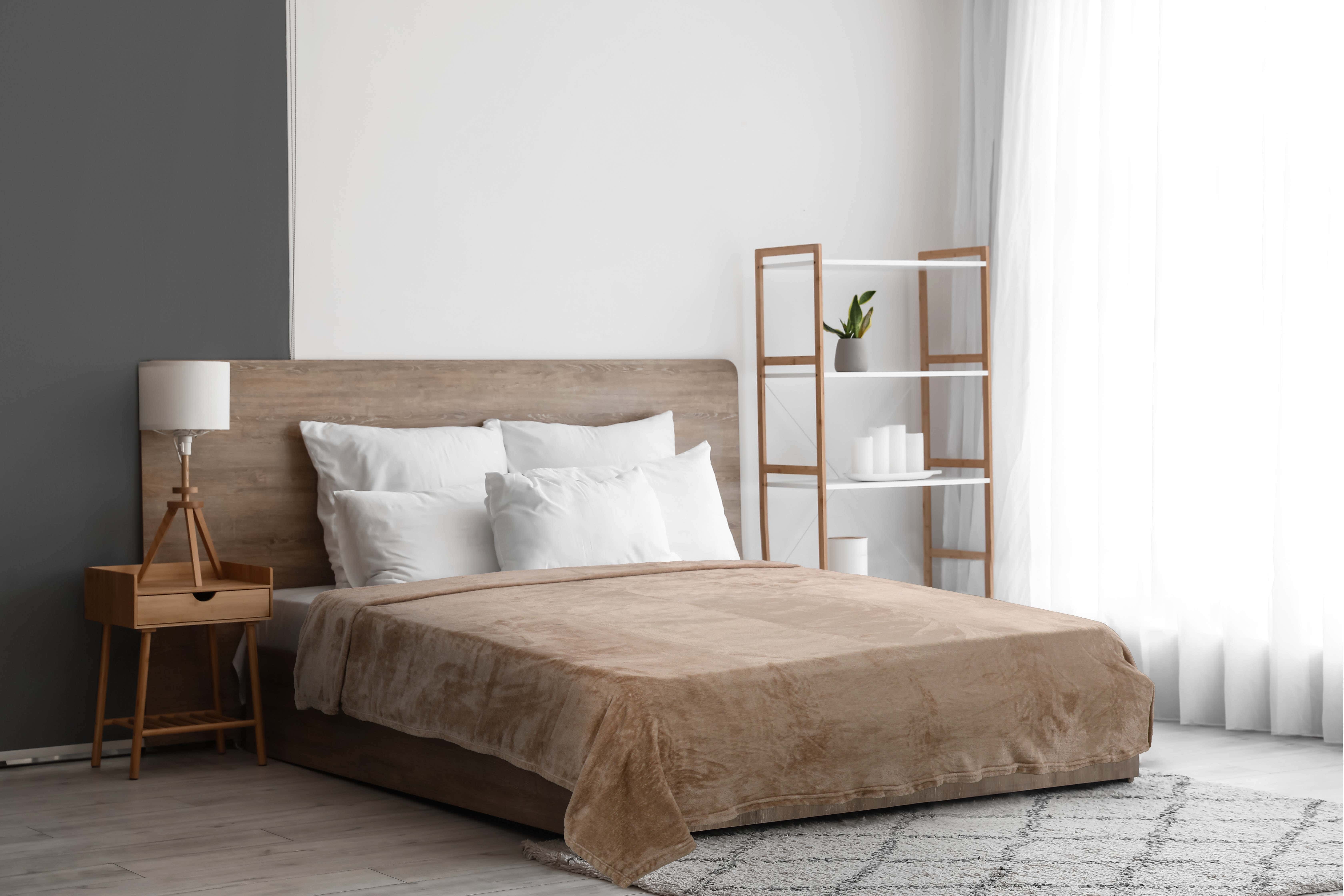 Nana Secret Velvet Blanket, 220×240 cm, 800 gm - Beige