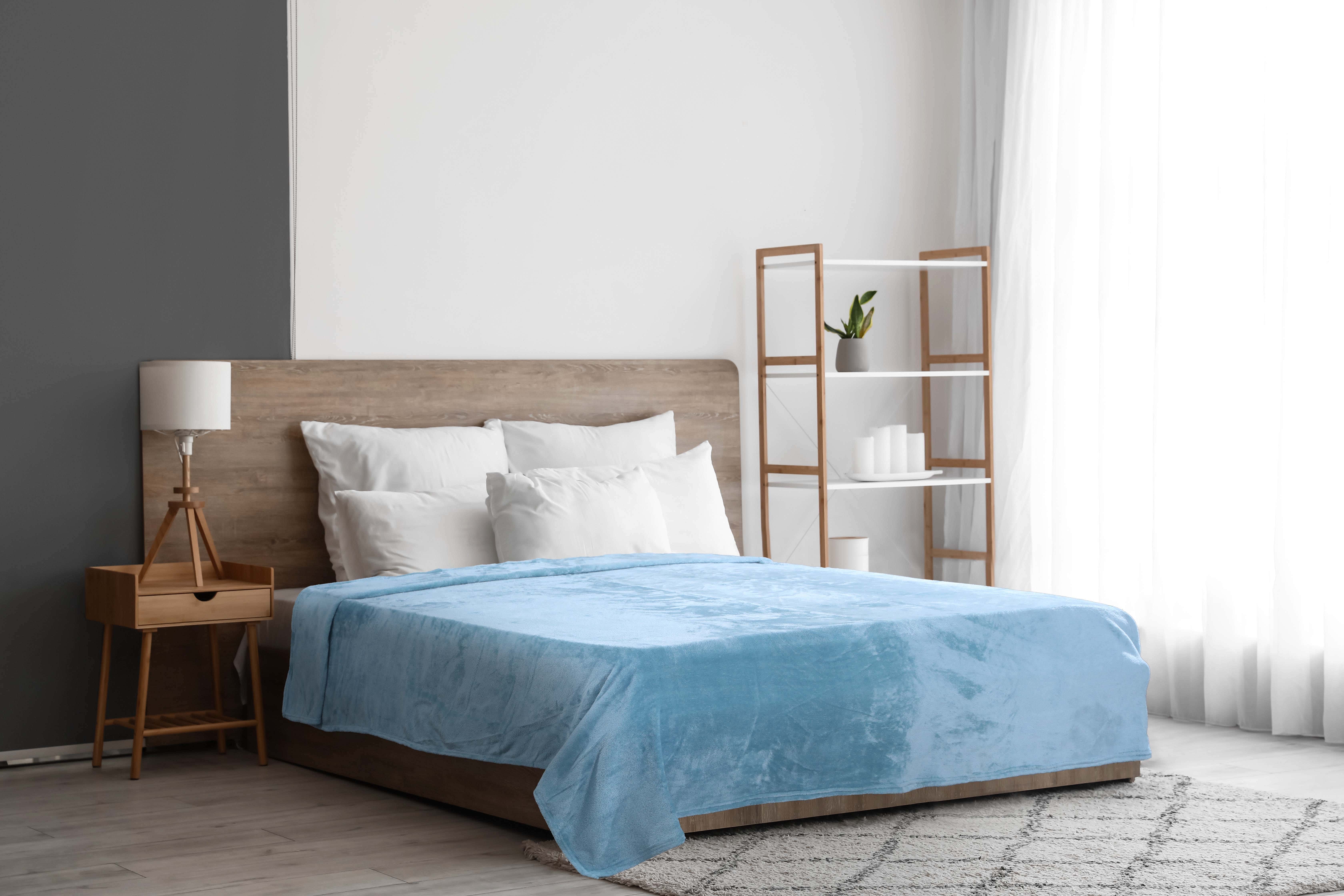 Nana Secret Velvet Blanket, 220×240 cm, 800 gm - Turquoise