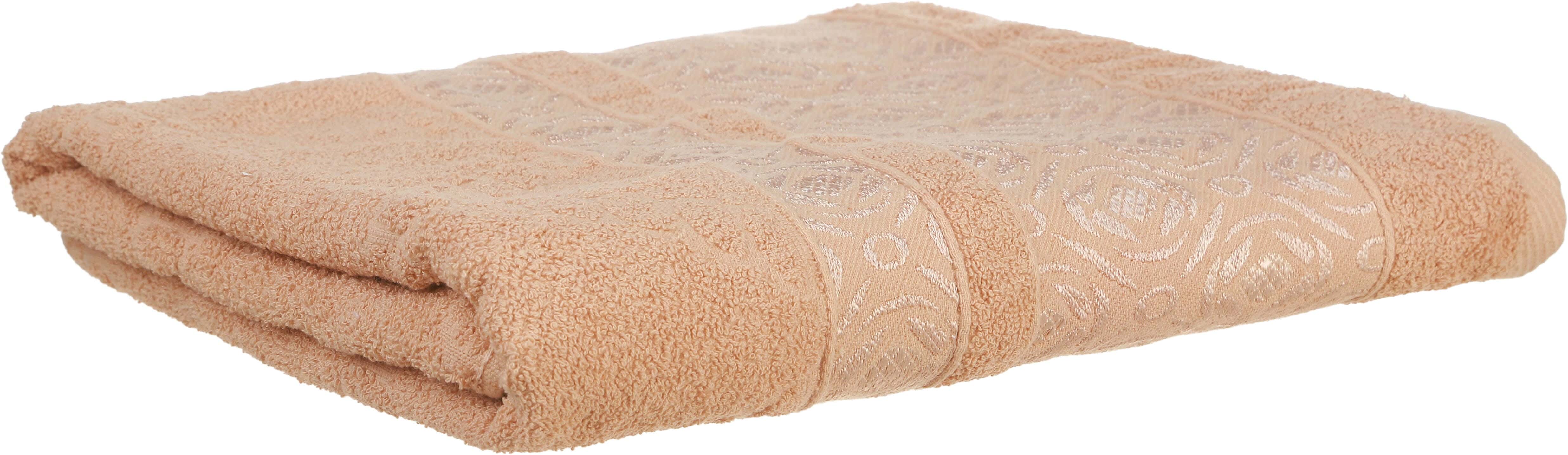 Trend Jacquard Cotton Towel, 90×150 cm, approximately 770 grm - Beige