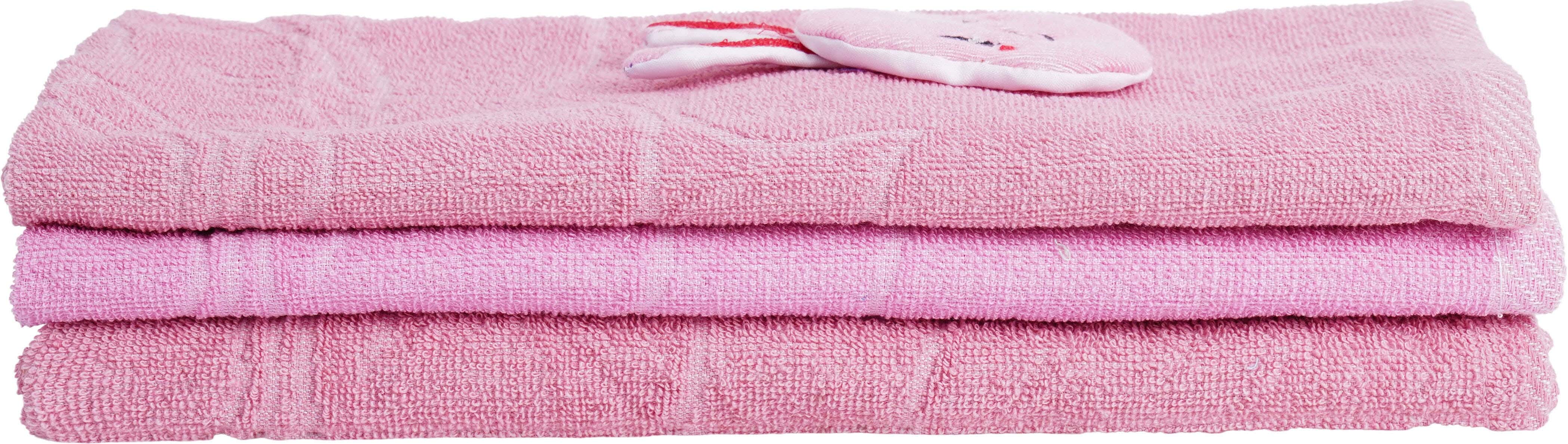 Assel Cotton Kids Towel Set, 3 Pieces, 70×55 cm, approximately 155 grm - Multicolor