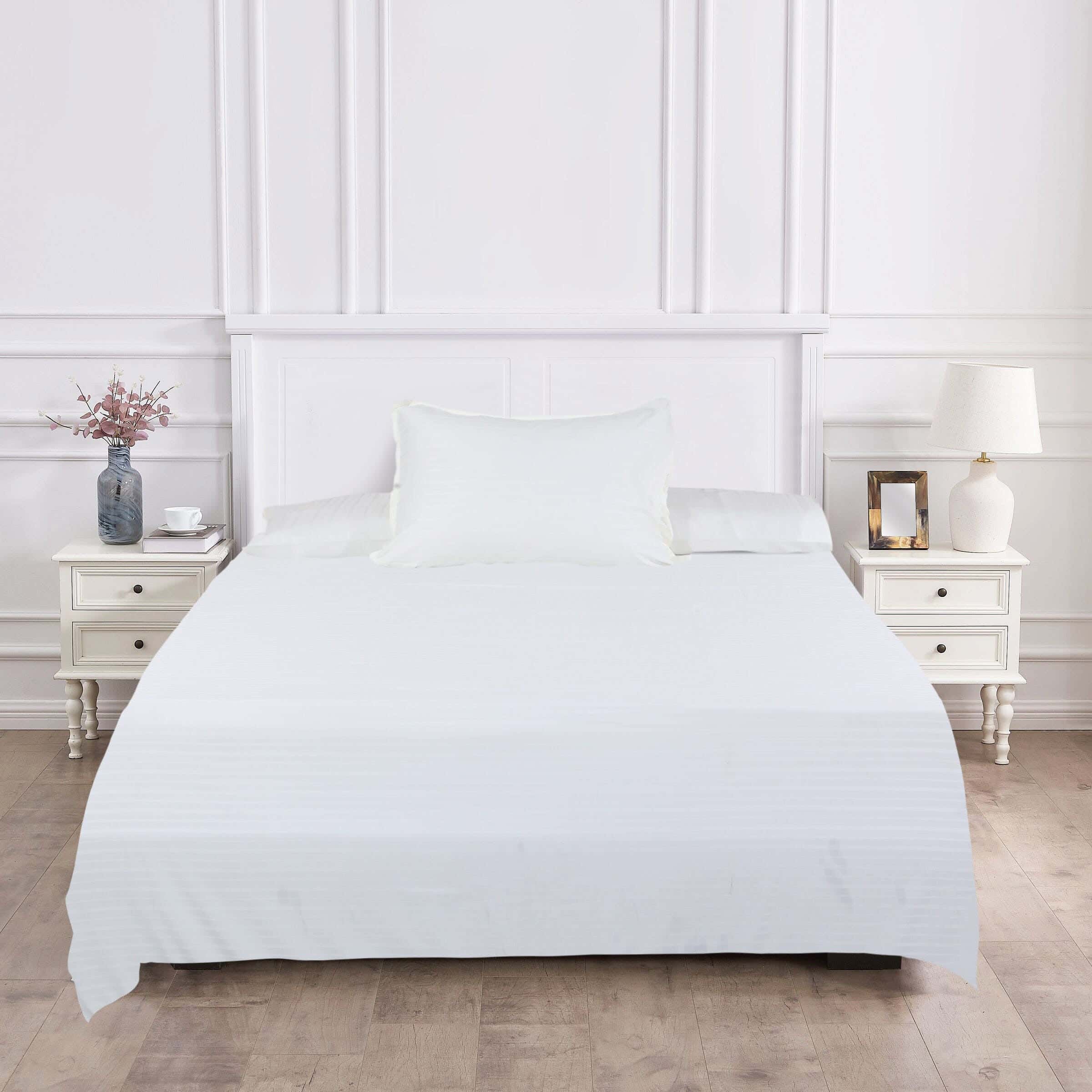 Lili Cotton Bed Sheet Set, 6 Pieces, 200×240 cm, 2000 gm - Off White