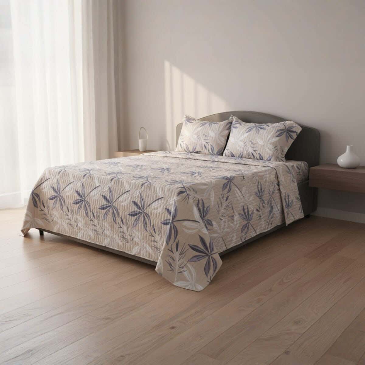 Raha Cotton Comforter Set, 3 Pieces, 220×240 cm, 2800 gm - Multicolor