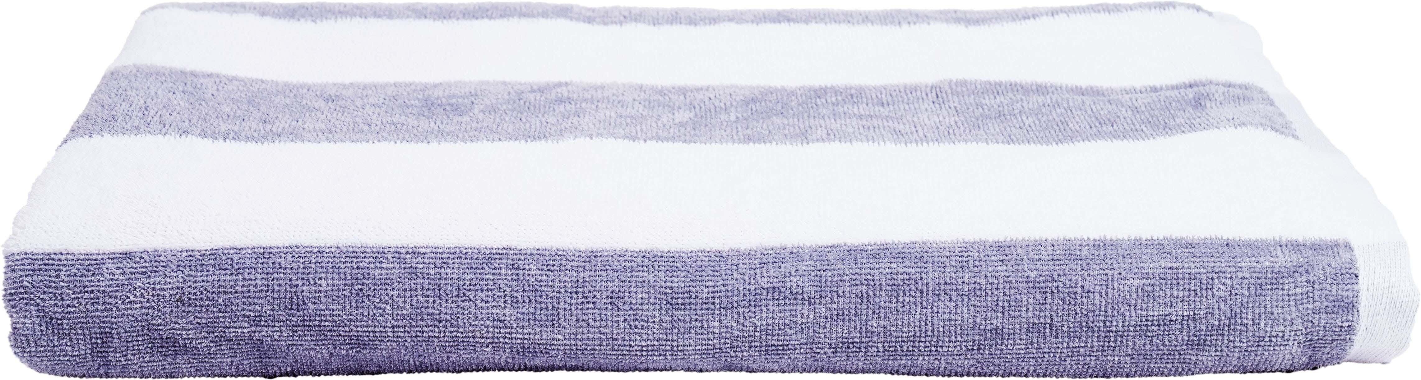 Shebltex Cotton Bath Sheet, 165×90 cm, approximately 600 grm - White Grey