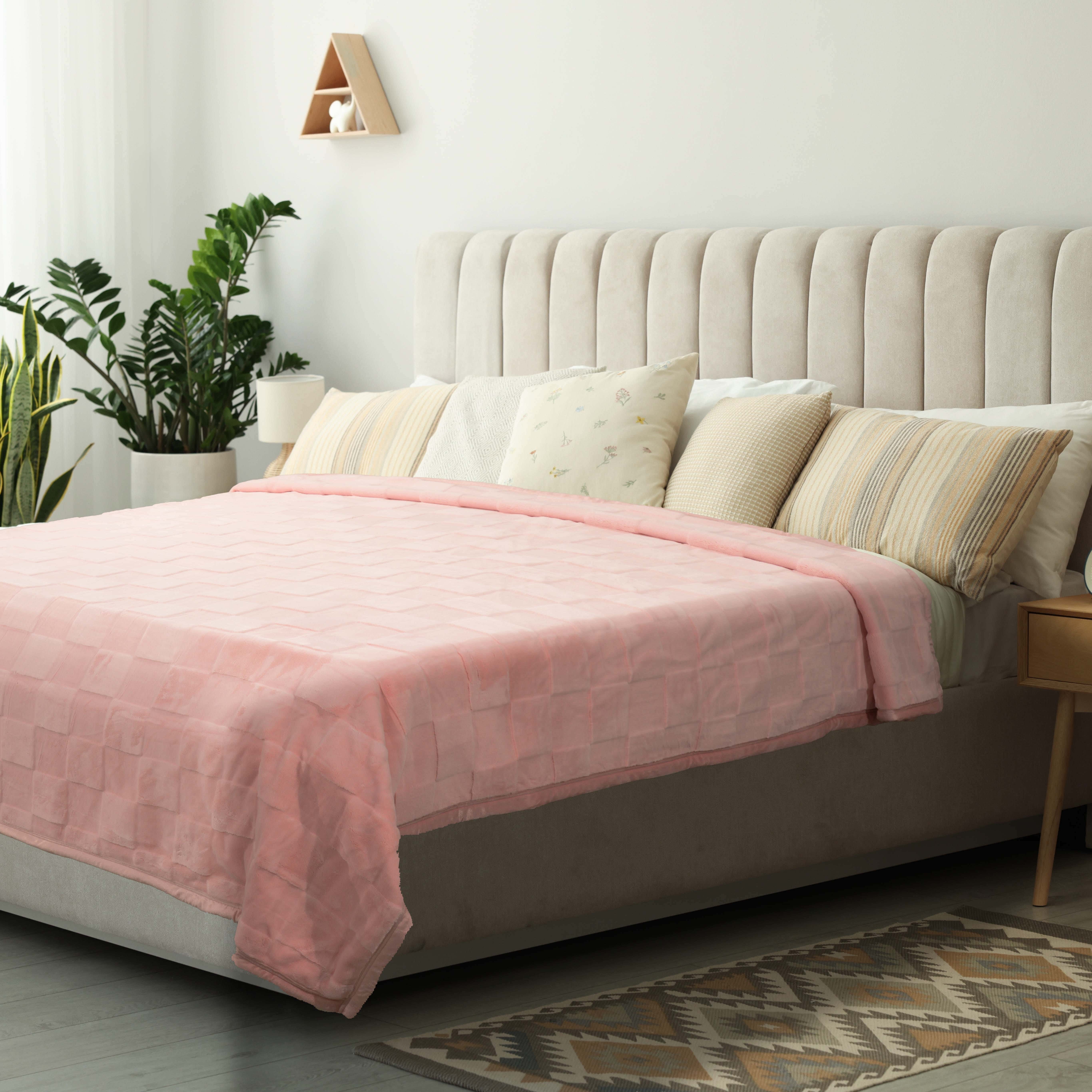 Raval Velvet Blanket, 2 Pieces, 220x240 cm, 6500 gm - Cashmere
