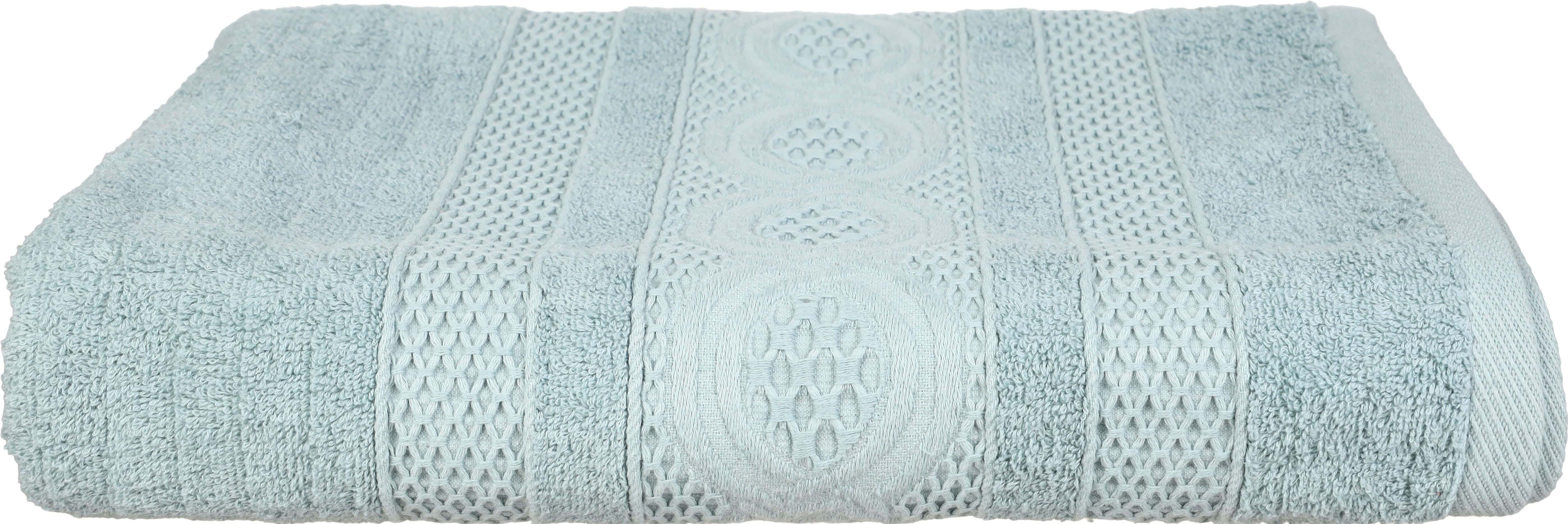 Cotton Plain Bath Towel, 90×165 Cm, Approximately 950 grm - Light Green