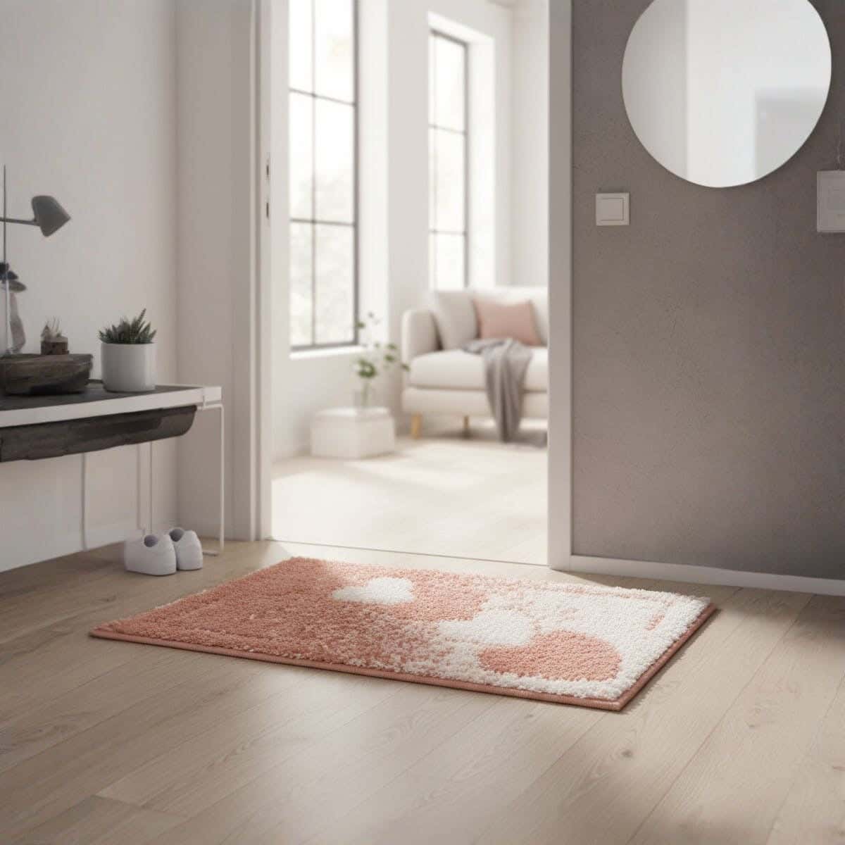 Carpet Velvet Door Mat, 38x58 cm - Cashmere