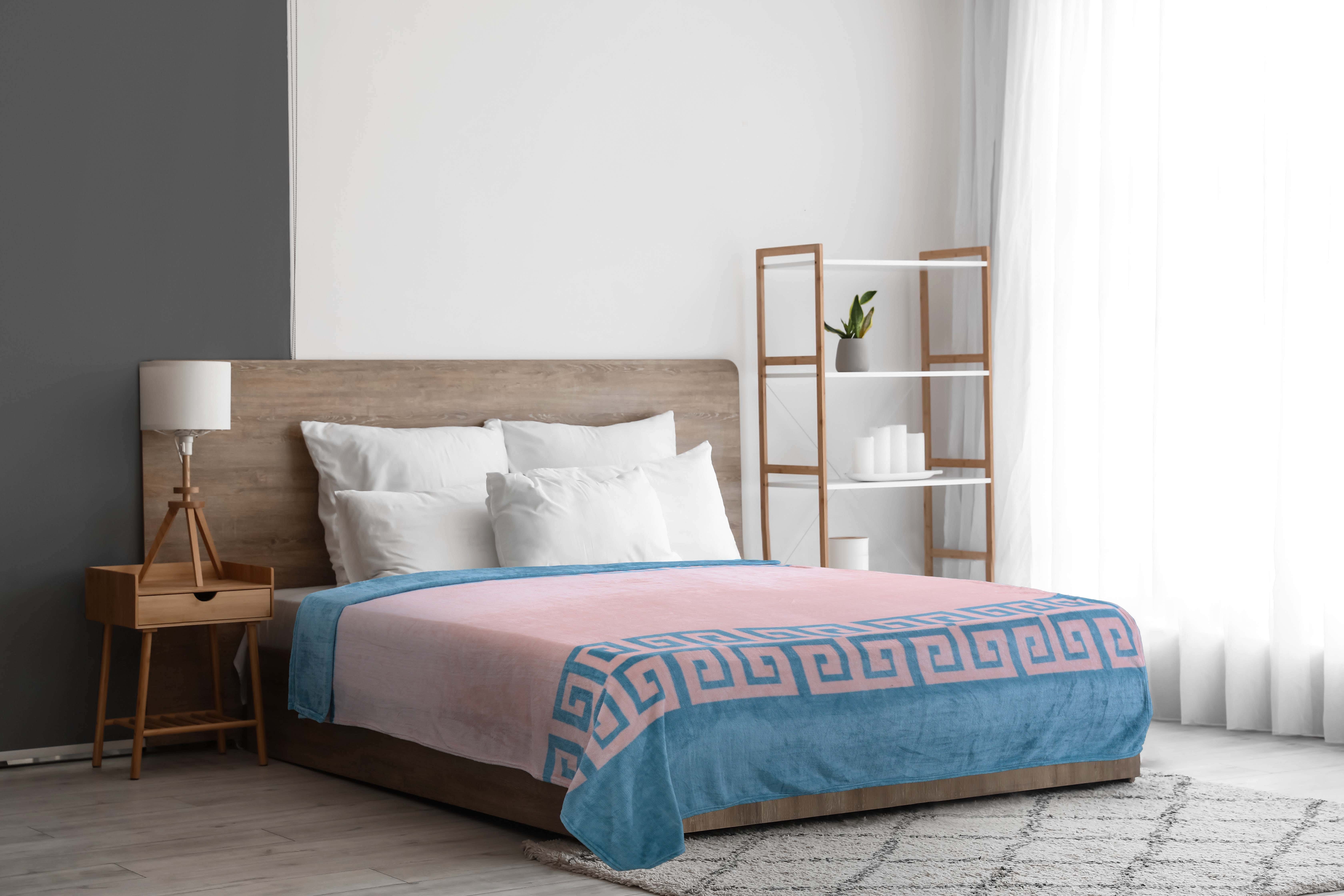 Zebda Bed Heater, 220x185 cm, 1150 gm - Turquiose Cashmere