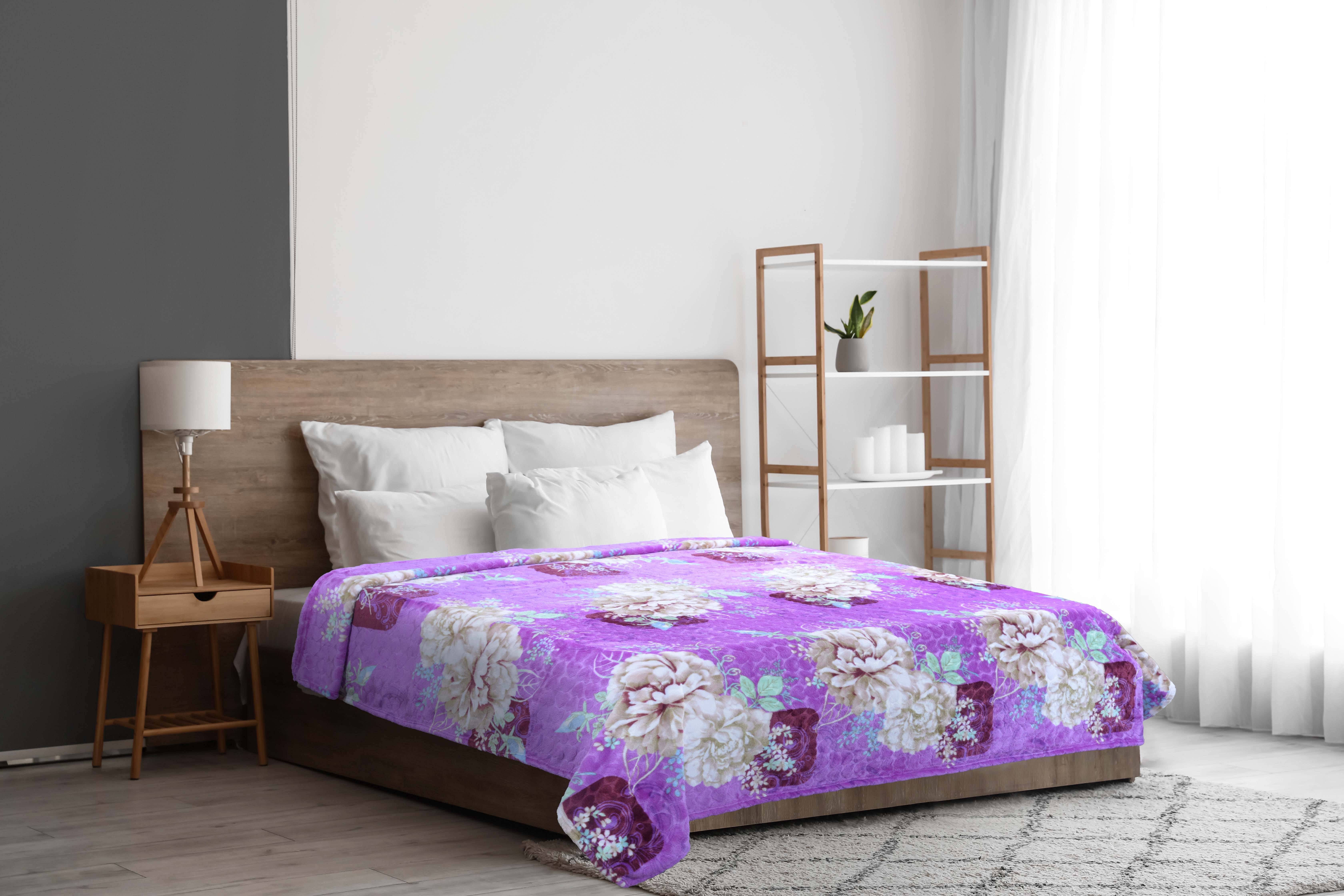 Zebda Bed Heater, 200x210 cm, 1450 gm - Multicolor