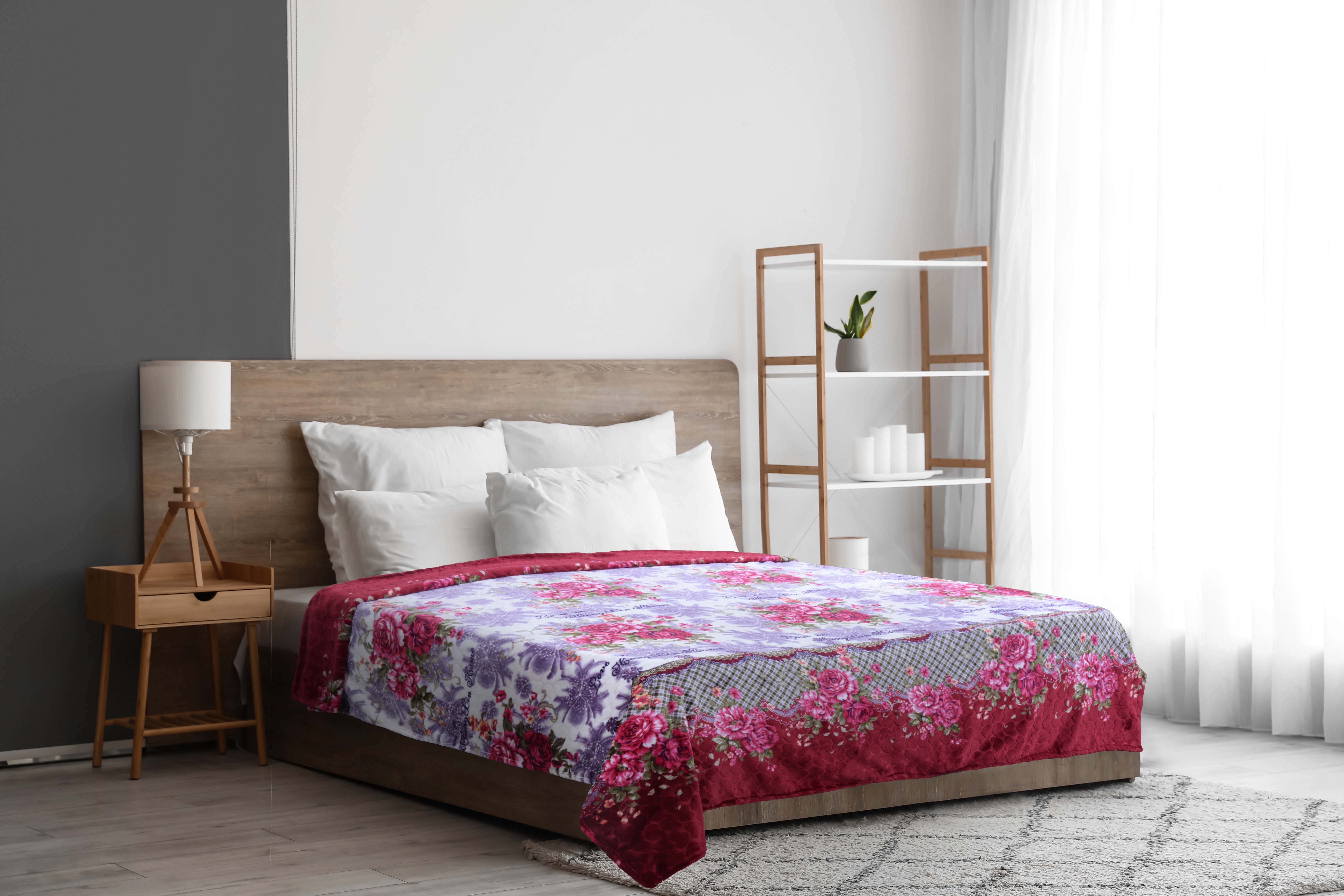Zebda Bed Heater, 200x210 cm, 1450 gm - Multicolor