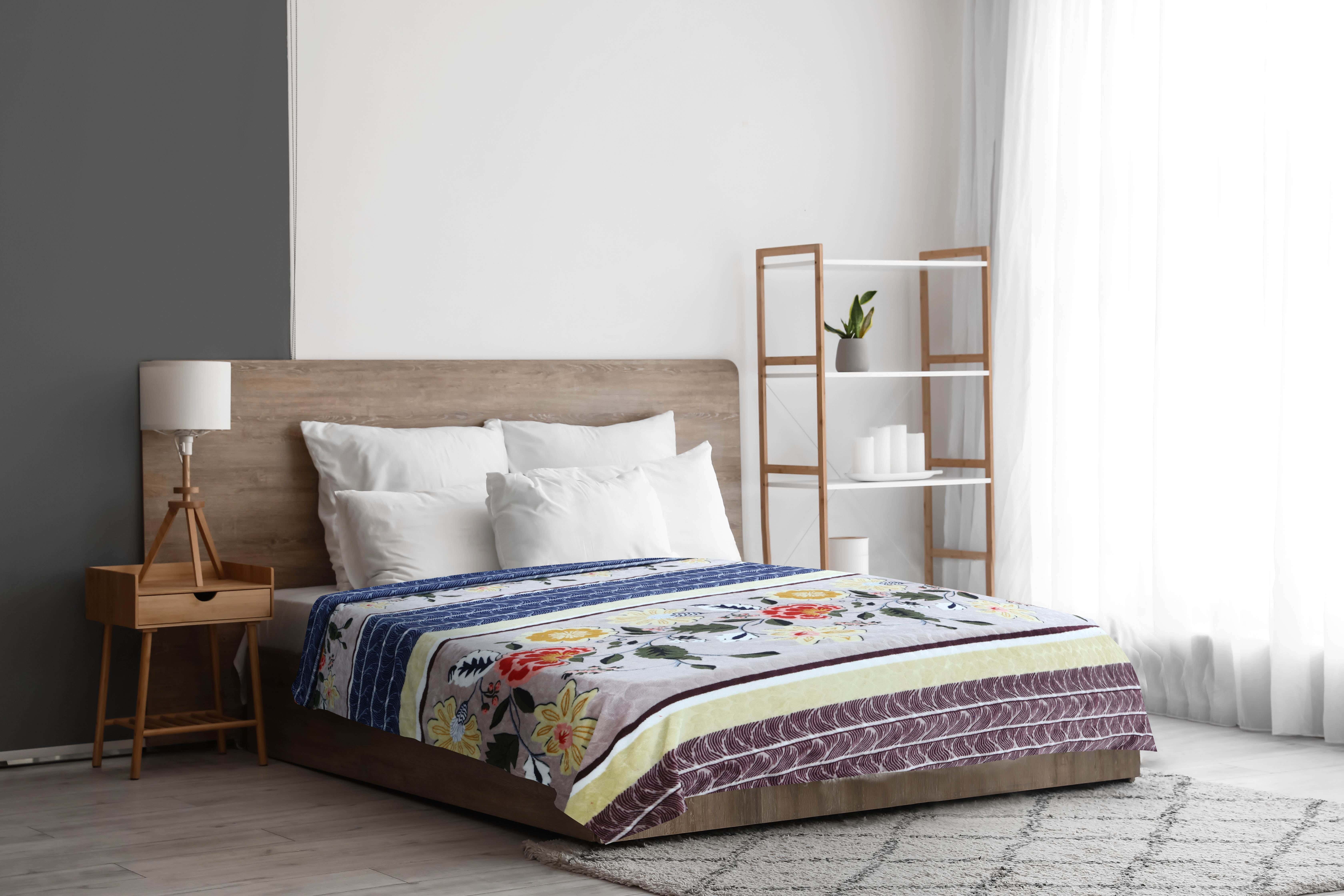 Zebda Bed Heater, 200x210 cm, 1450 gm - Multicolor