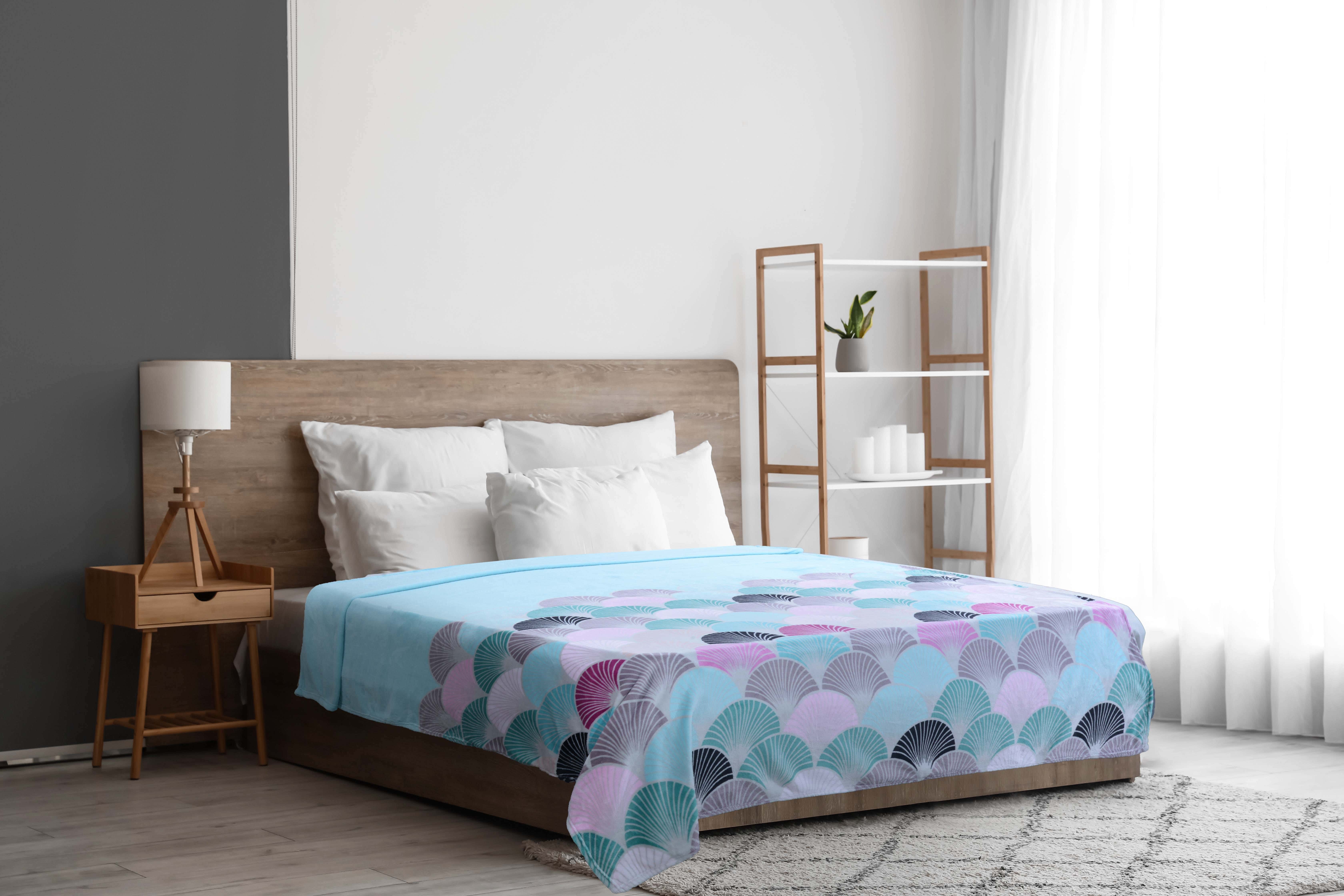 Zebda Bed Heater, 220x185 cm, 1200 gm - Multicolor