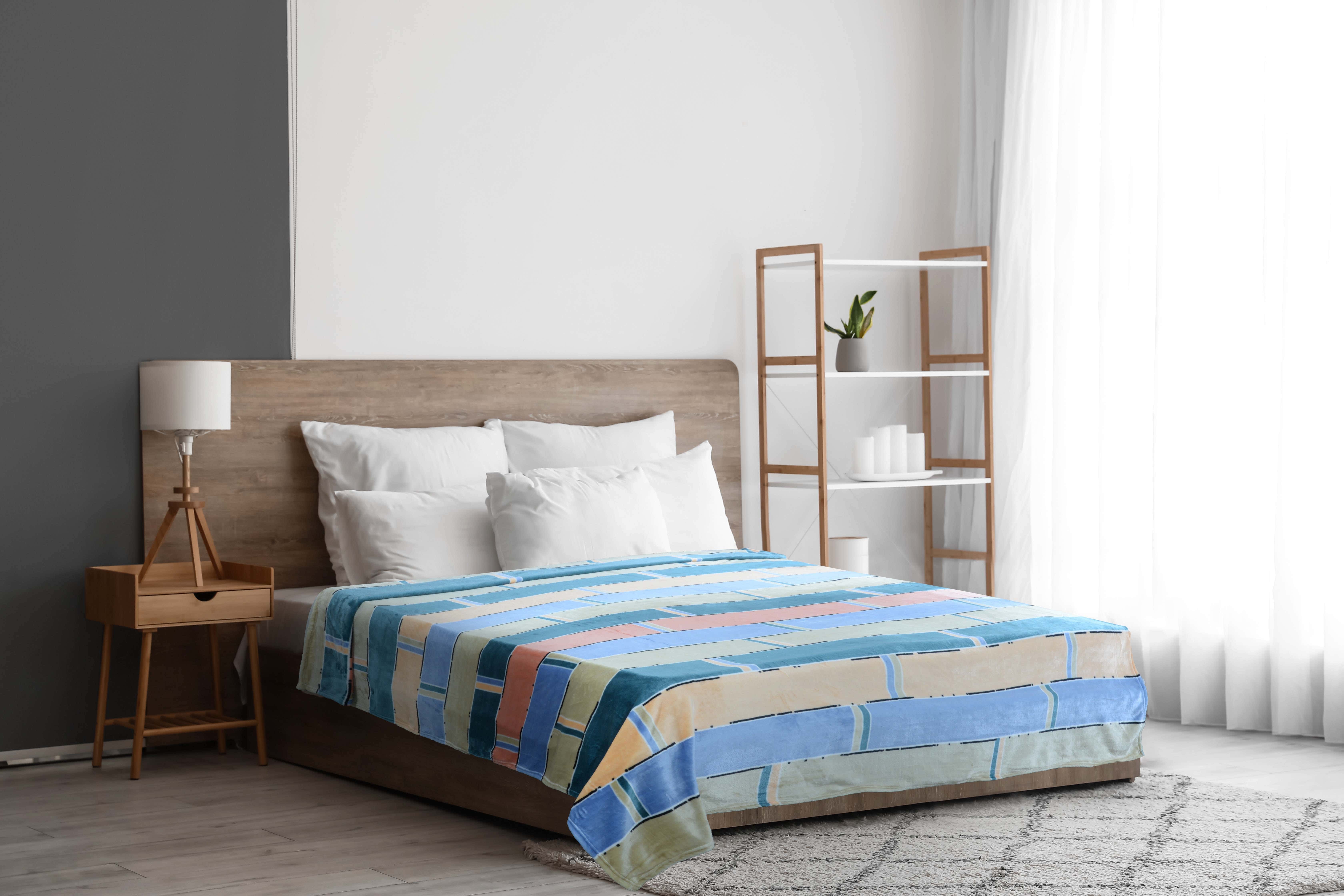 Zebda Bed Heater, 220x185 cm, 1200 gm - Multicolor