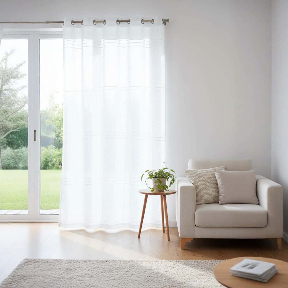 Nageh Tex Linen curtain, 135×250 cm, Approximately 500 grm - Coffee ( 1 piece )