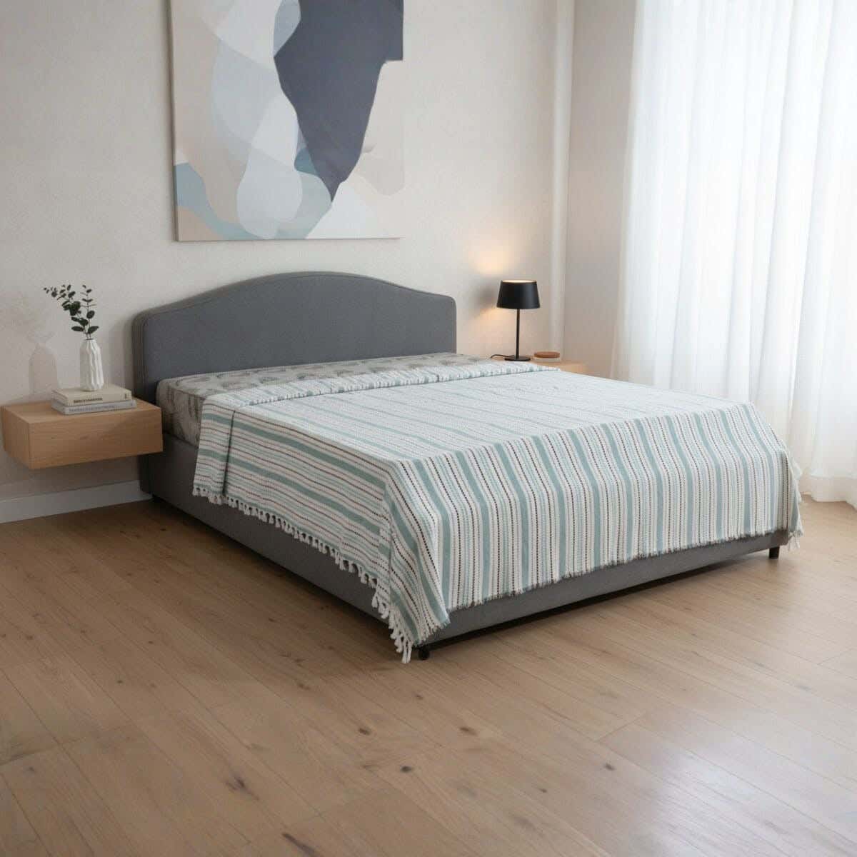 Lili Cotton Comforter Set, 2 Pieces, 180x230 cm, 2600 gm - Multicolor
