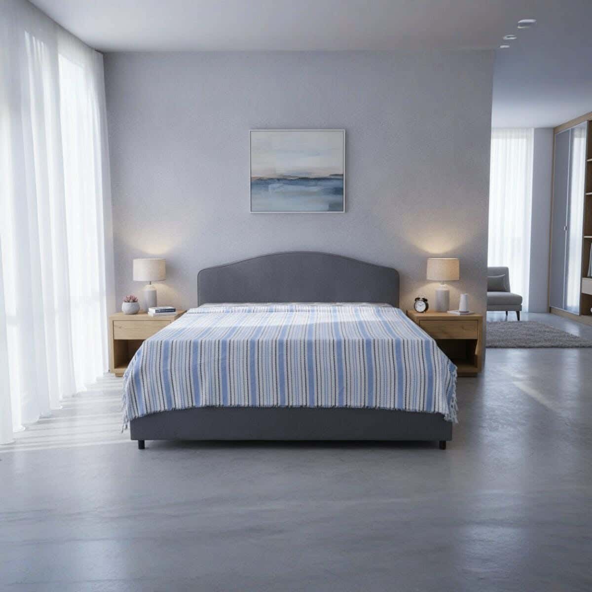 Lili Cotton Comforter Set, 2 Pieces, 180x230 cm, 2600 gm - Multicolor