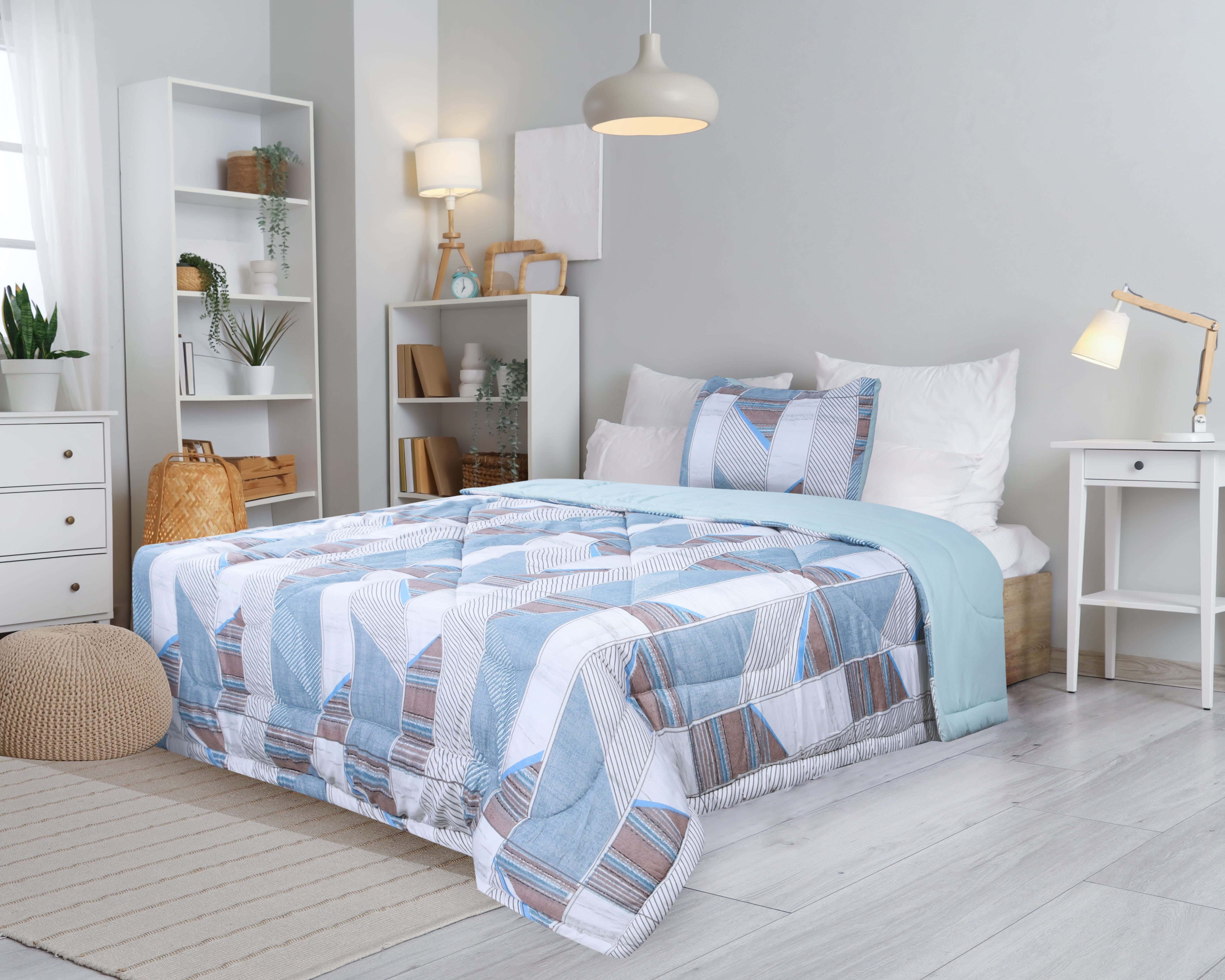 Microfiber baby Quilt set, 4 pieces, 240x180 cm, 5000 gm - Multicolor