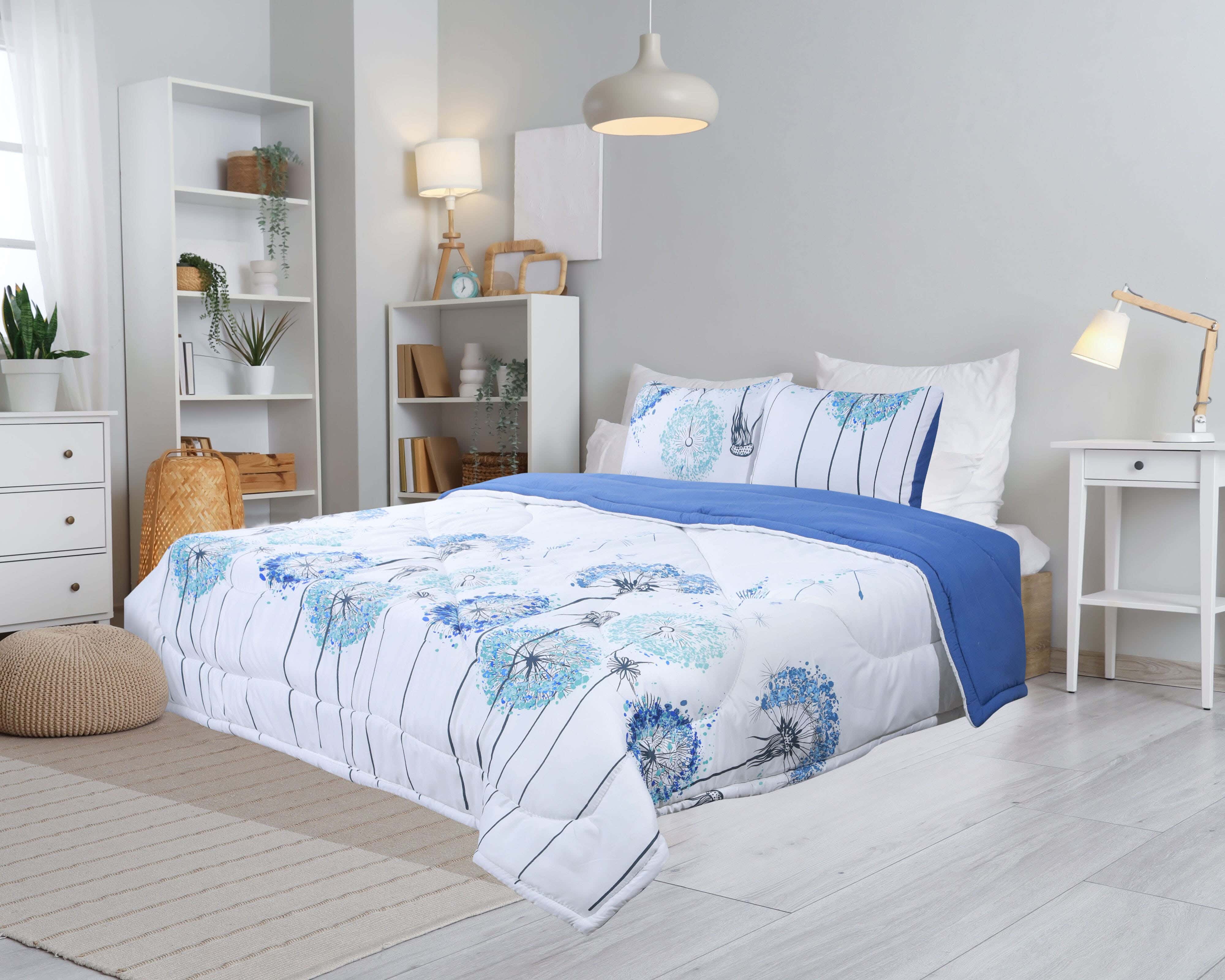 Microfiber Quilt set, 3 pieces, 230x240 cm, 3300 gm - Multicolor