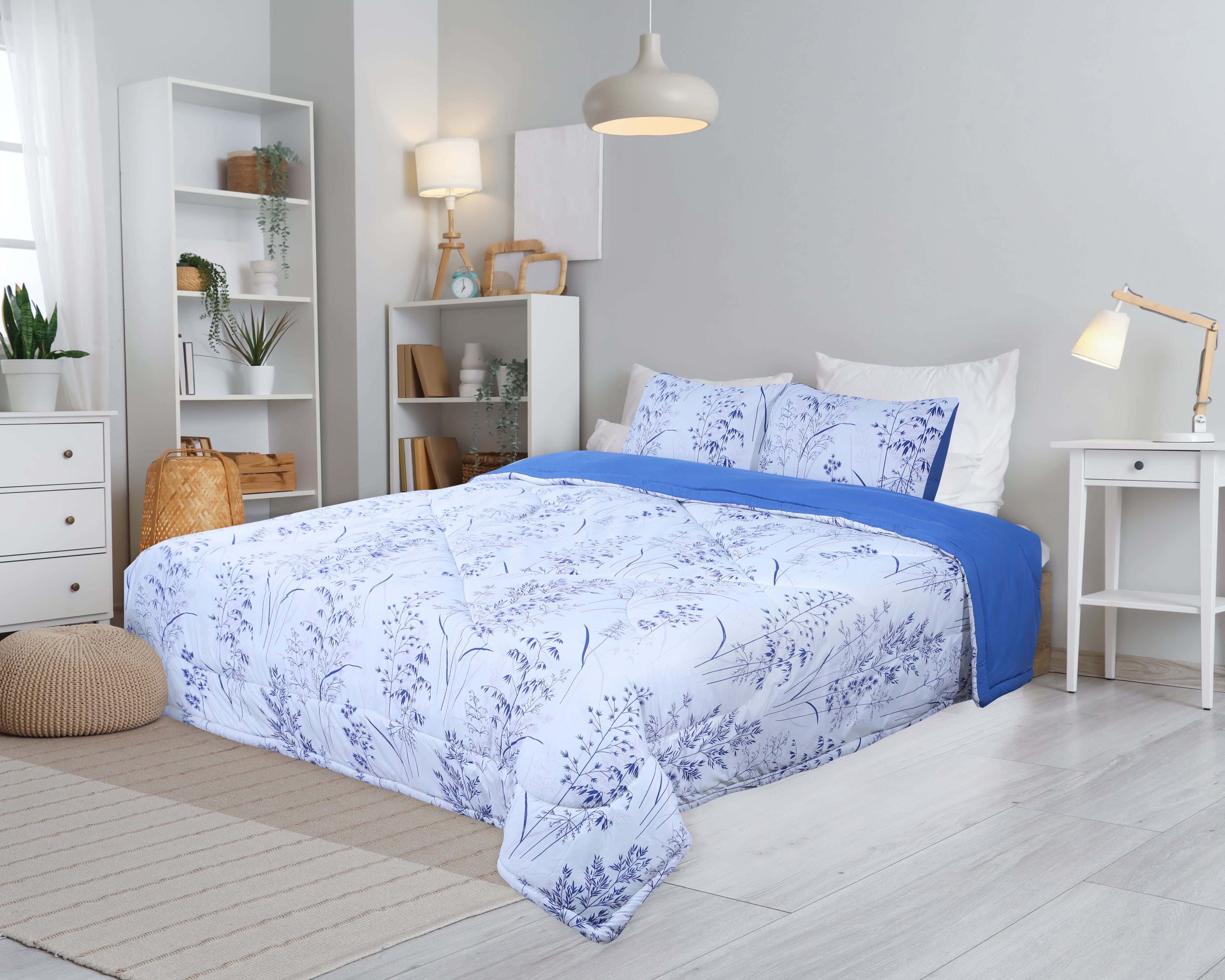 Microfiber Quilt set, 3 pieces, 230x240 cm, 3300 gm - Multicolor