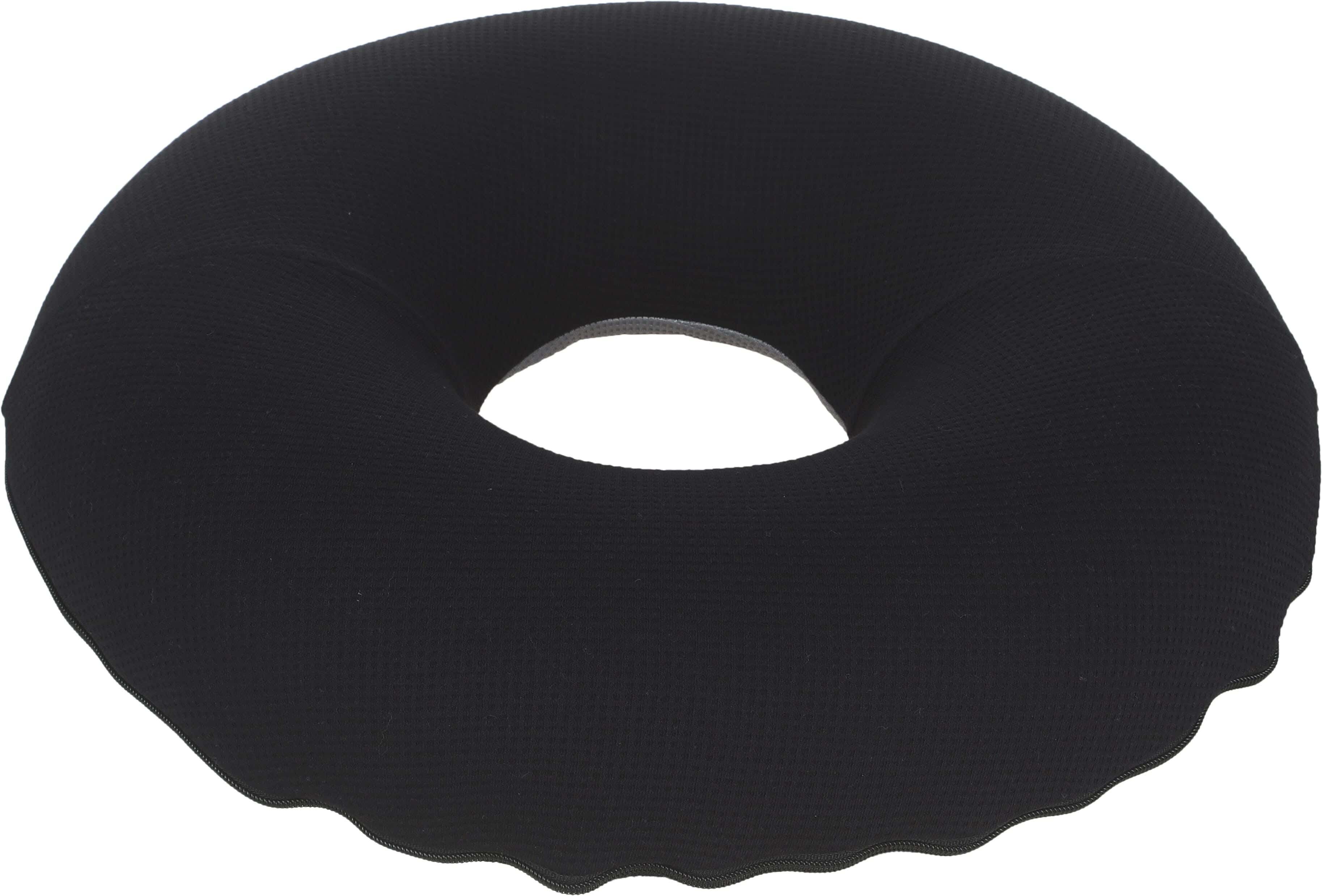 Venos Memory Foam Orthopedic Seat Pillow for Hemorrhoids, 45×45 cm, 700 grm Approx - Black