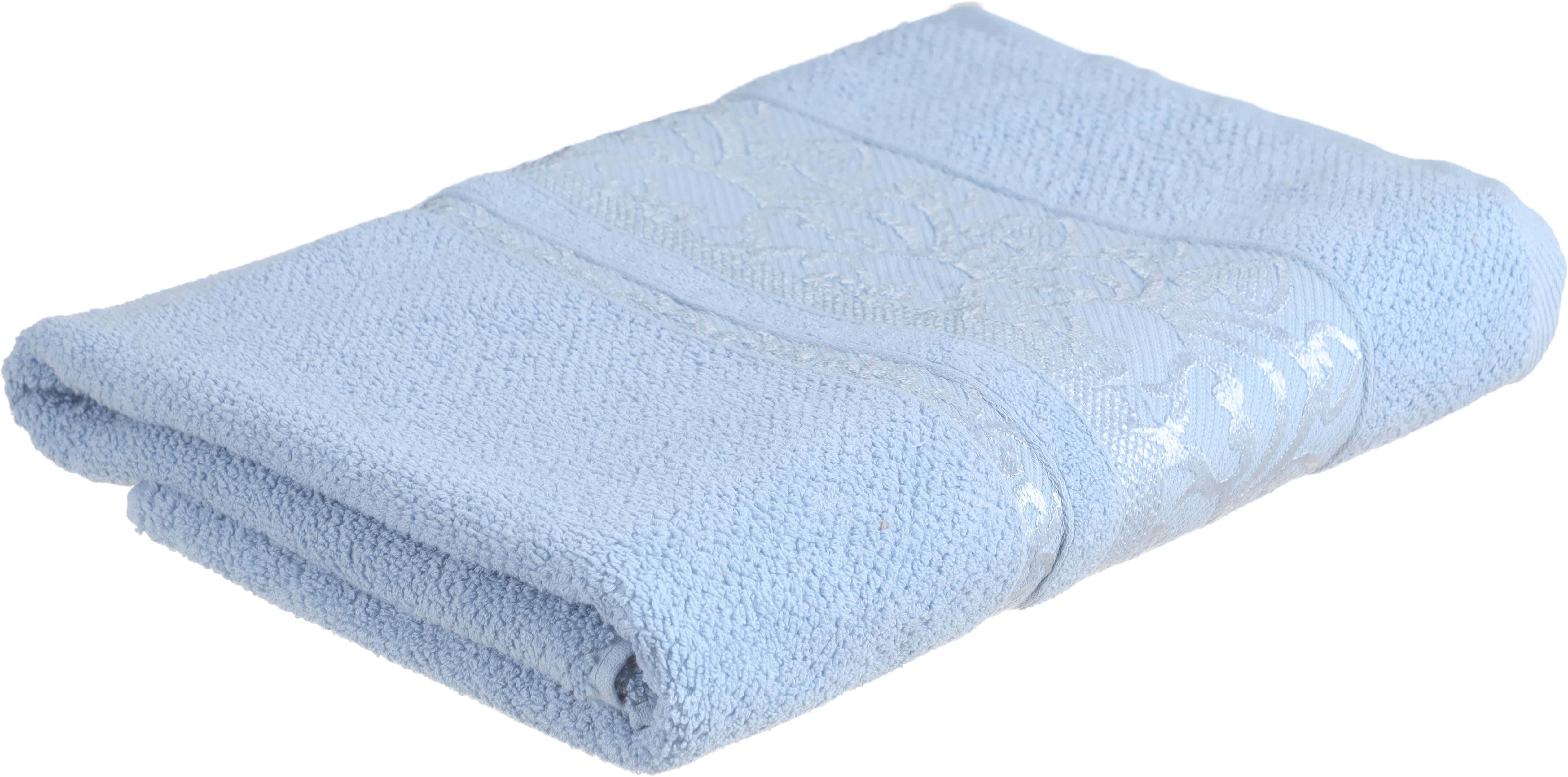 Banotex Jacquard Cotton Towel, 90×150 cm, approximately 650 grm - Light Blue