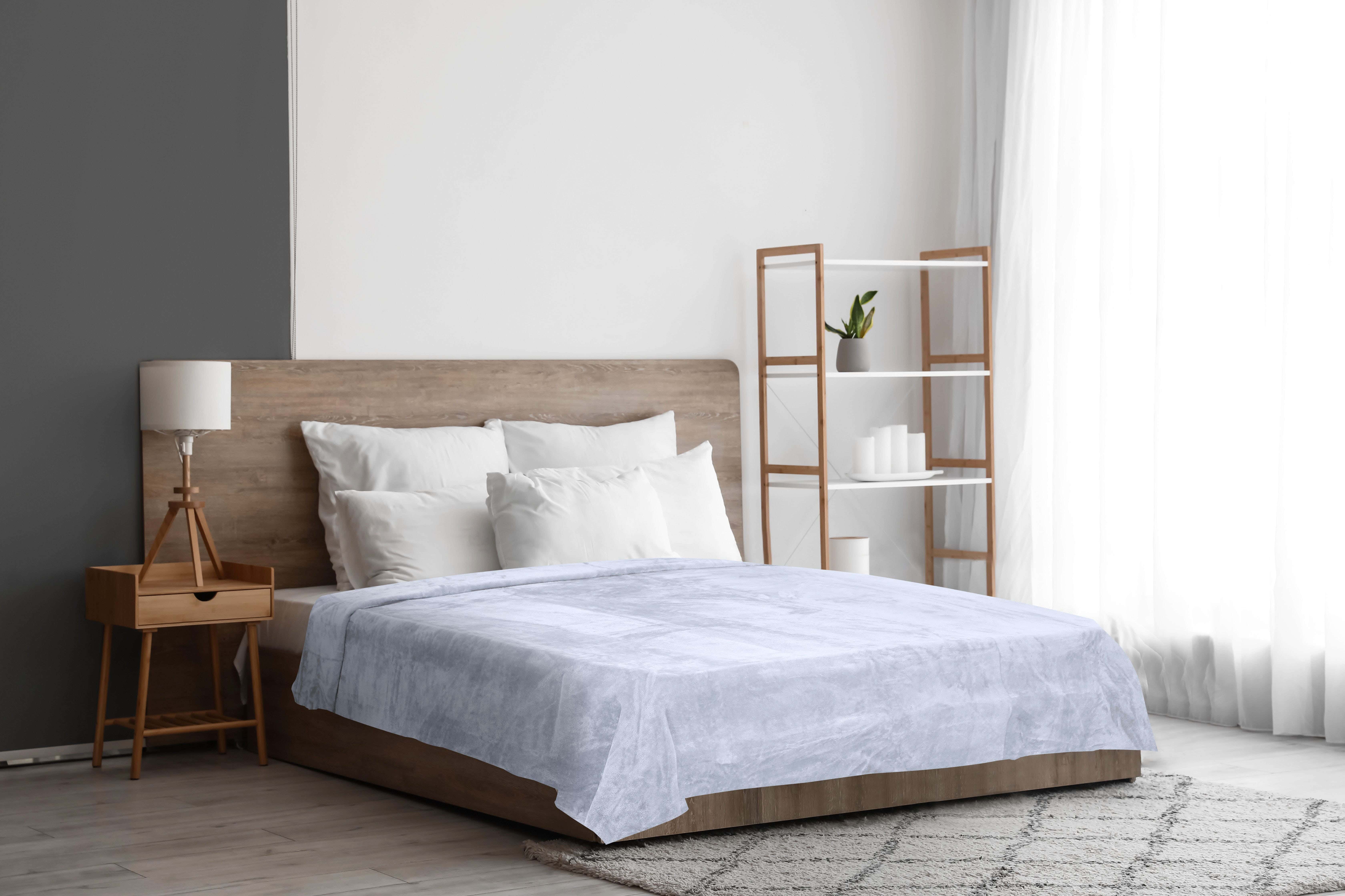 Roma Flannel Bed Heater, 220x240 cm, 1050 gm - Olive