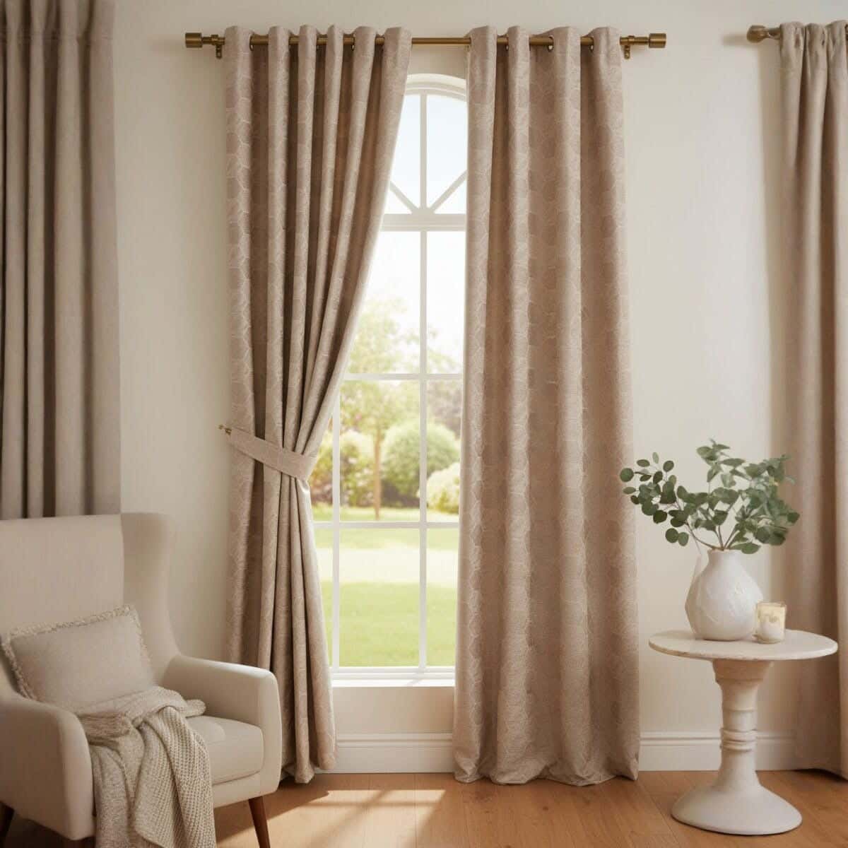 Chanelia Curtain With Rings, 135×250 Cm, Approximately 950 Grm - ( 1 piece )