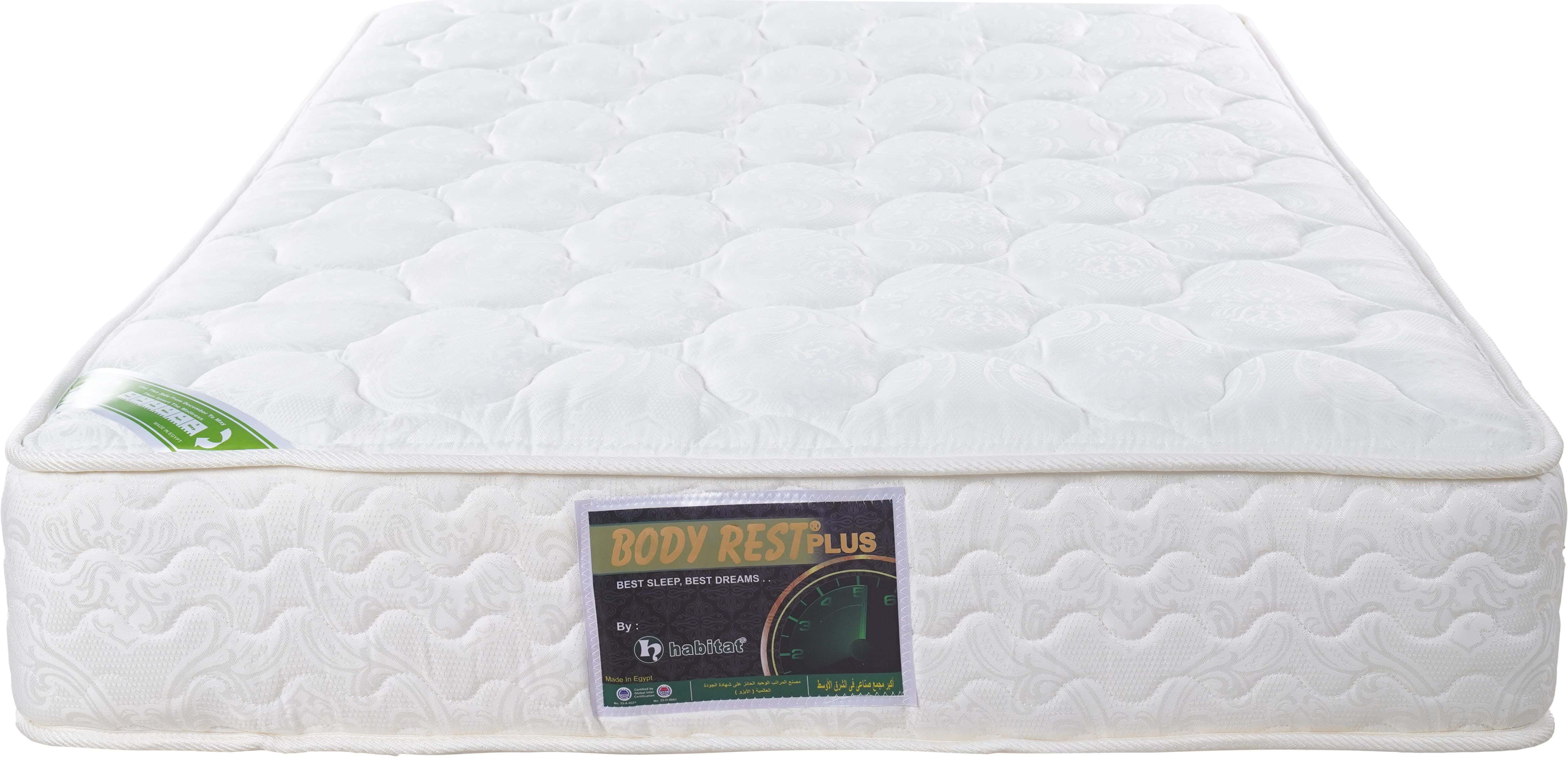 Habitat Double Net Rest Plus mattress, separate Spring, 160×195 cm, 27 cm high - White