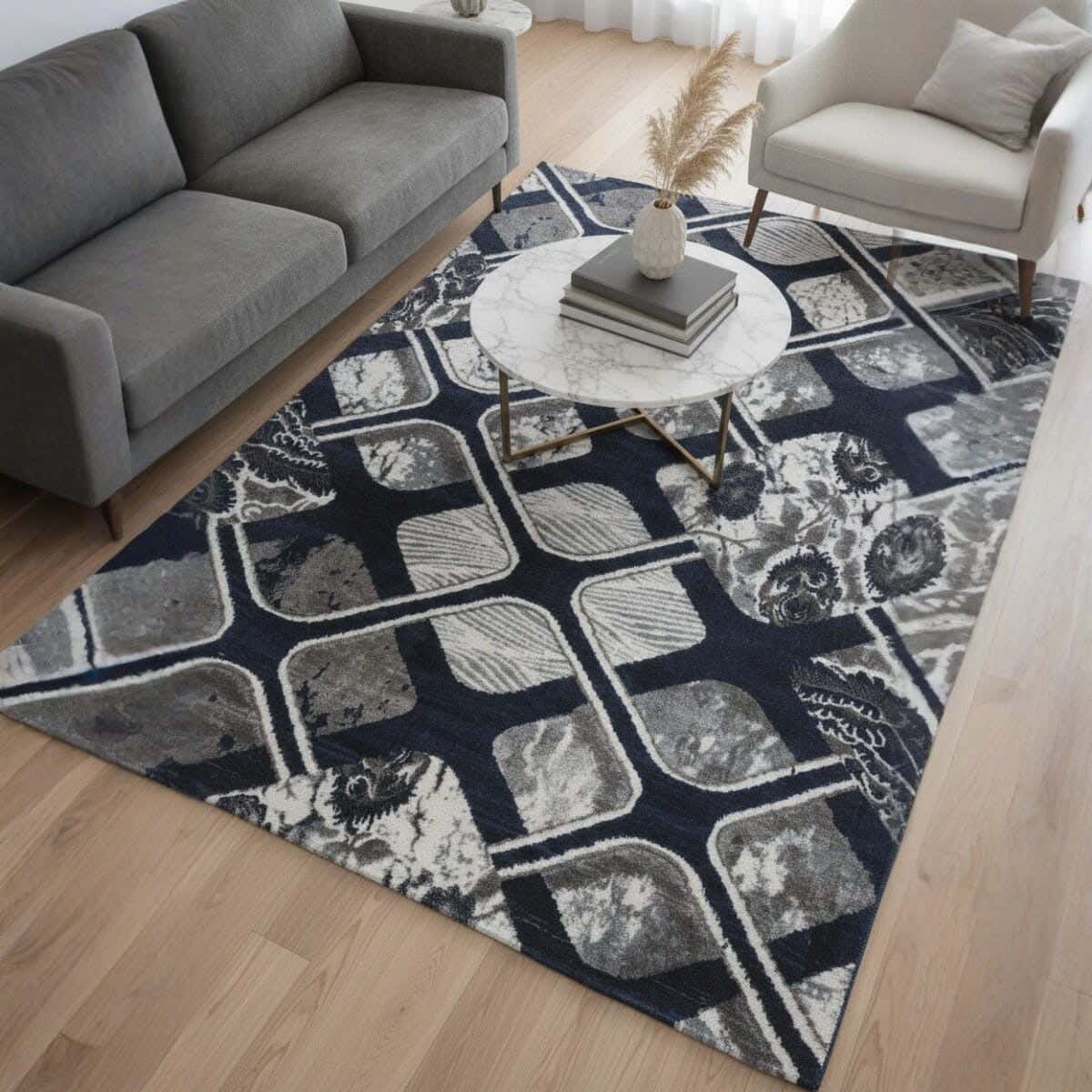 Al Nafees Velvet Carpet, 160×220 cm - Multicolor