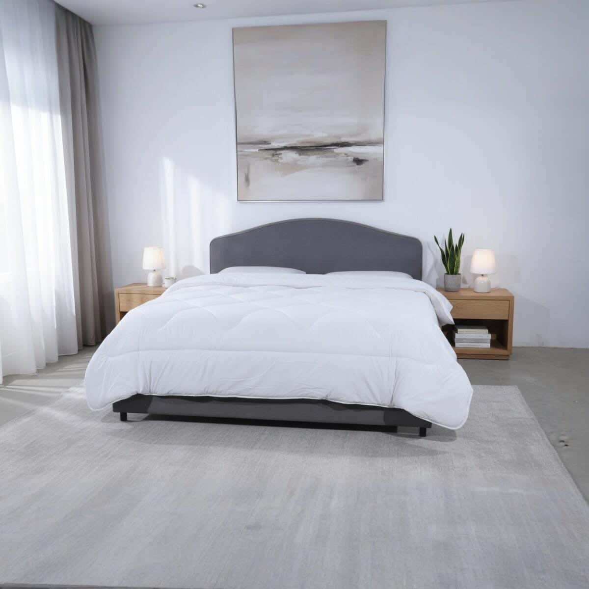 Bed&Bed Cotton Double Quilt, 220×240 cm, 4700 gm - White