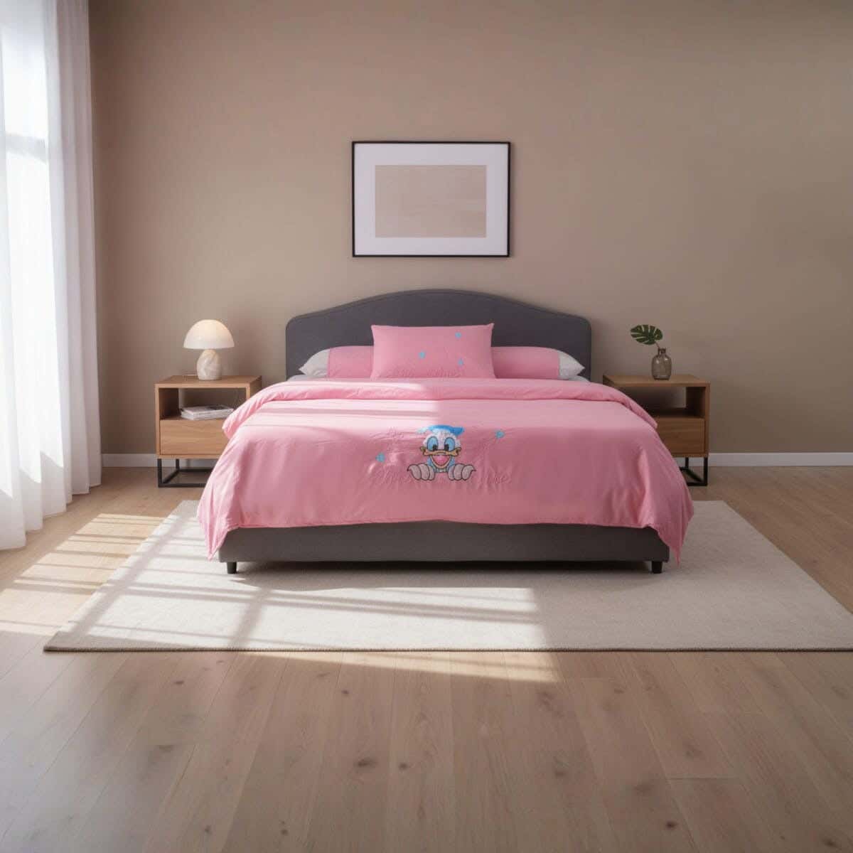 Kinzy Bed Microfiber Children Bed Sheet Set, 6 Pieces, 240×180 cm, 2375 gm - Cashmere