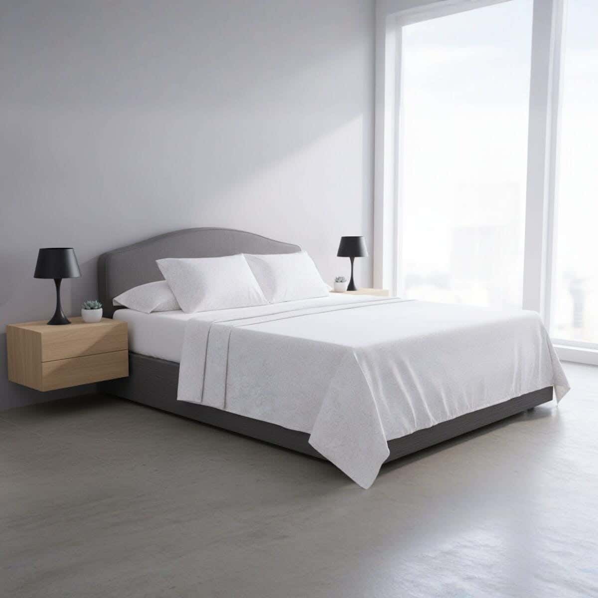 Morano Microfiber Bed Sheet Set, 4 Pieces, 240x260 cm, 1100 g - Multicolor