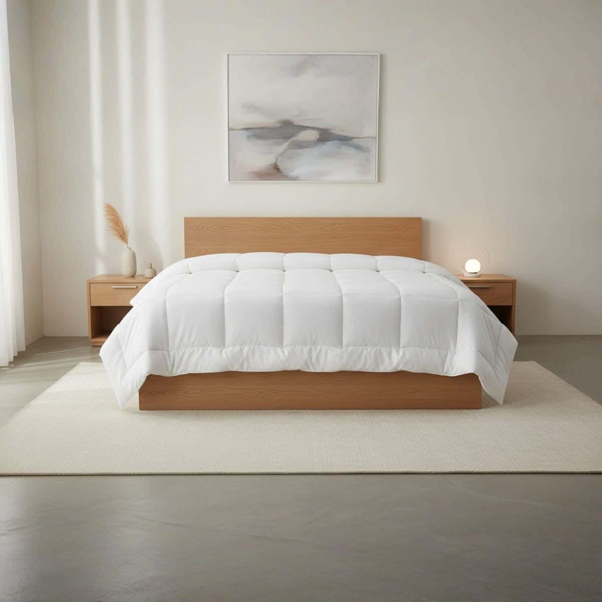 Mokhmal Cotton Quilt, 230×240 cm, 4900 gm - White