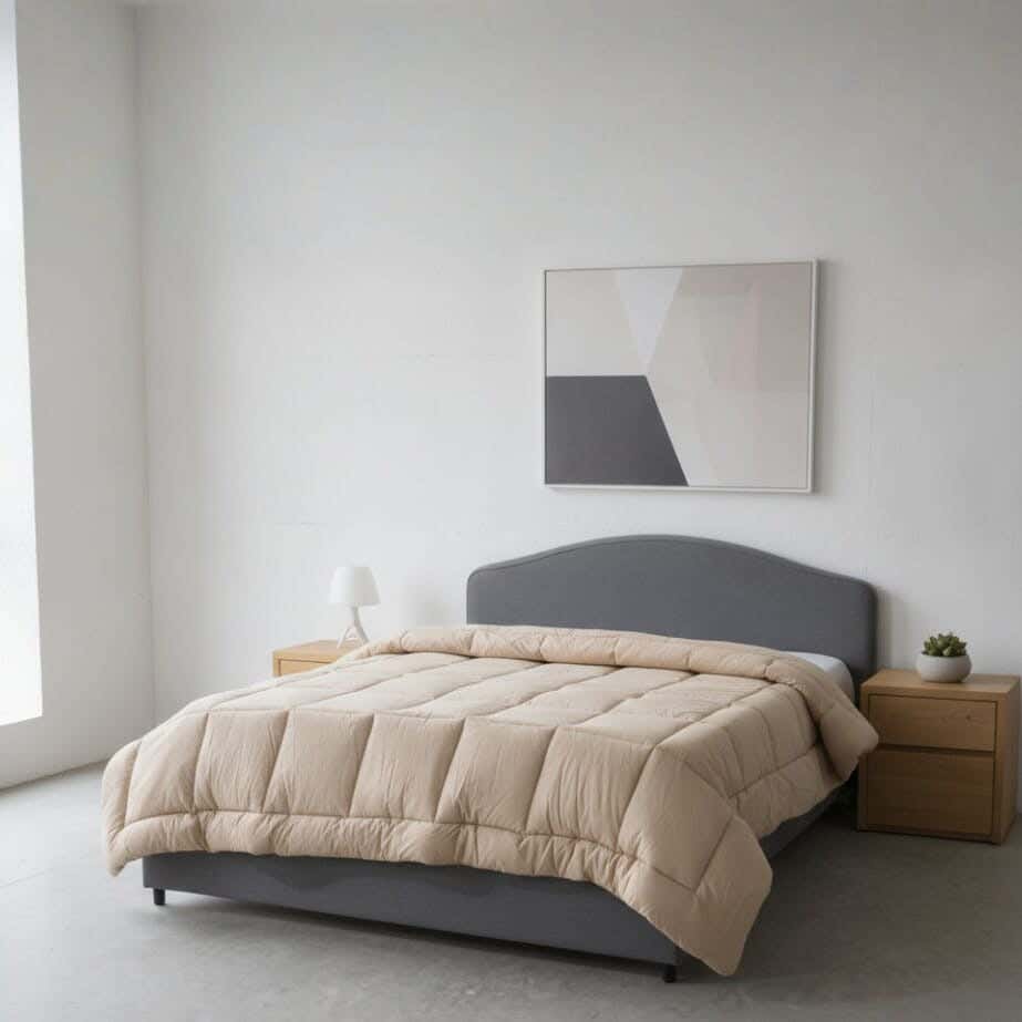 Mokhmal cotton Quilt, 230×240 cm, 4900 gm - Beige