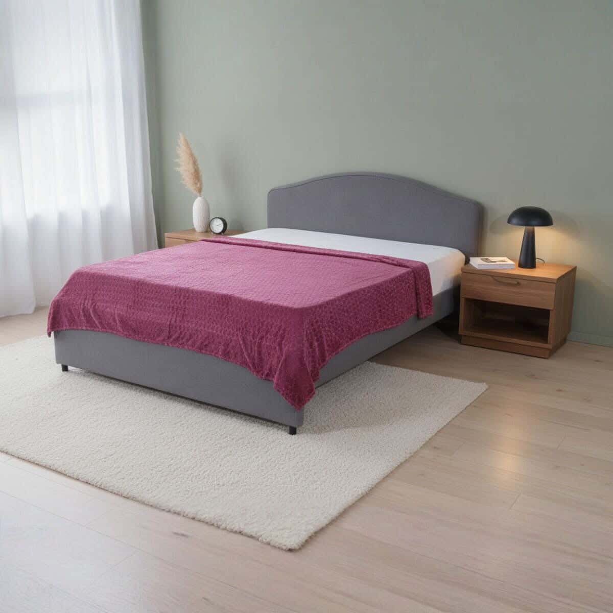 Velvet Bed Heater, 220×230 cm - Cashmere