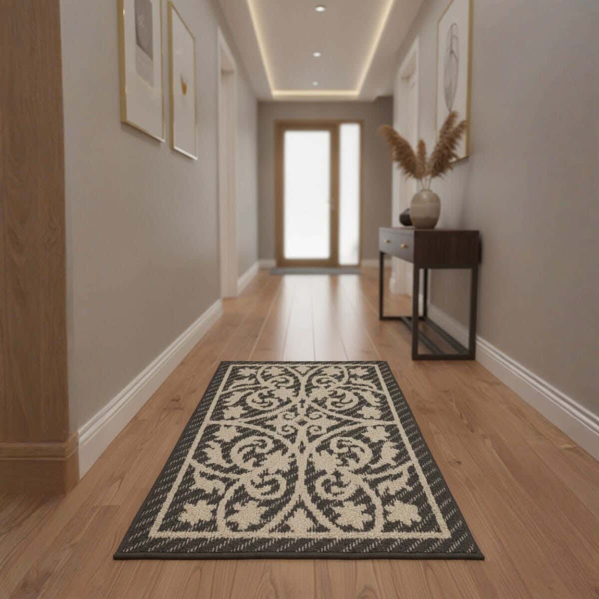 Mac Mirage Rubber Rug, 75×110 cm - Grey Beige
