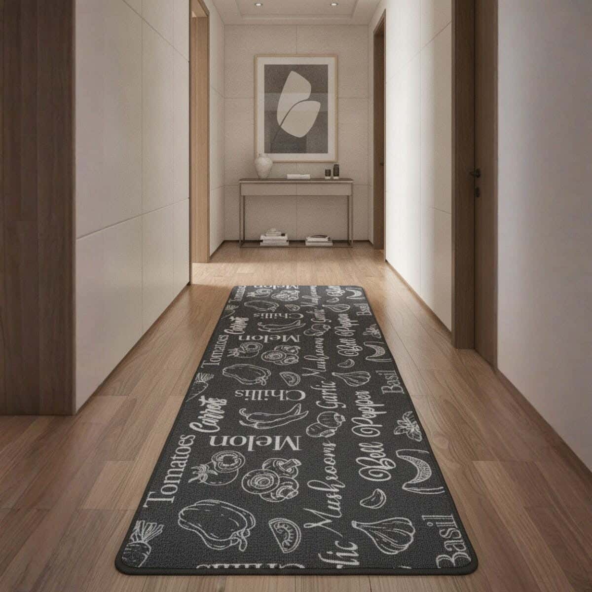 Mac Rubber Rug, 180×65 cm - Grey
