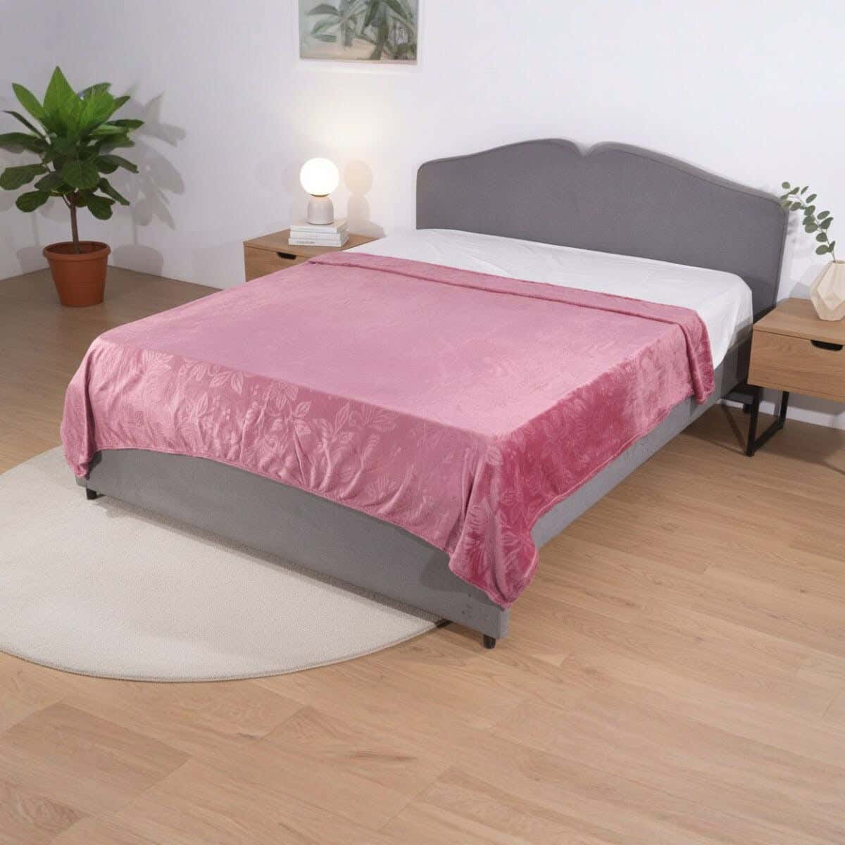 Dragon Velvet Bed Heater, 210x210 cm, 750 gm - Cashmere