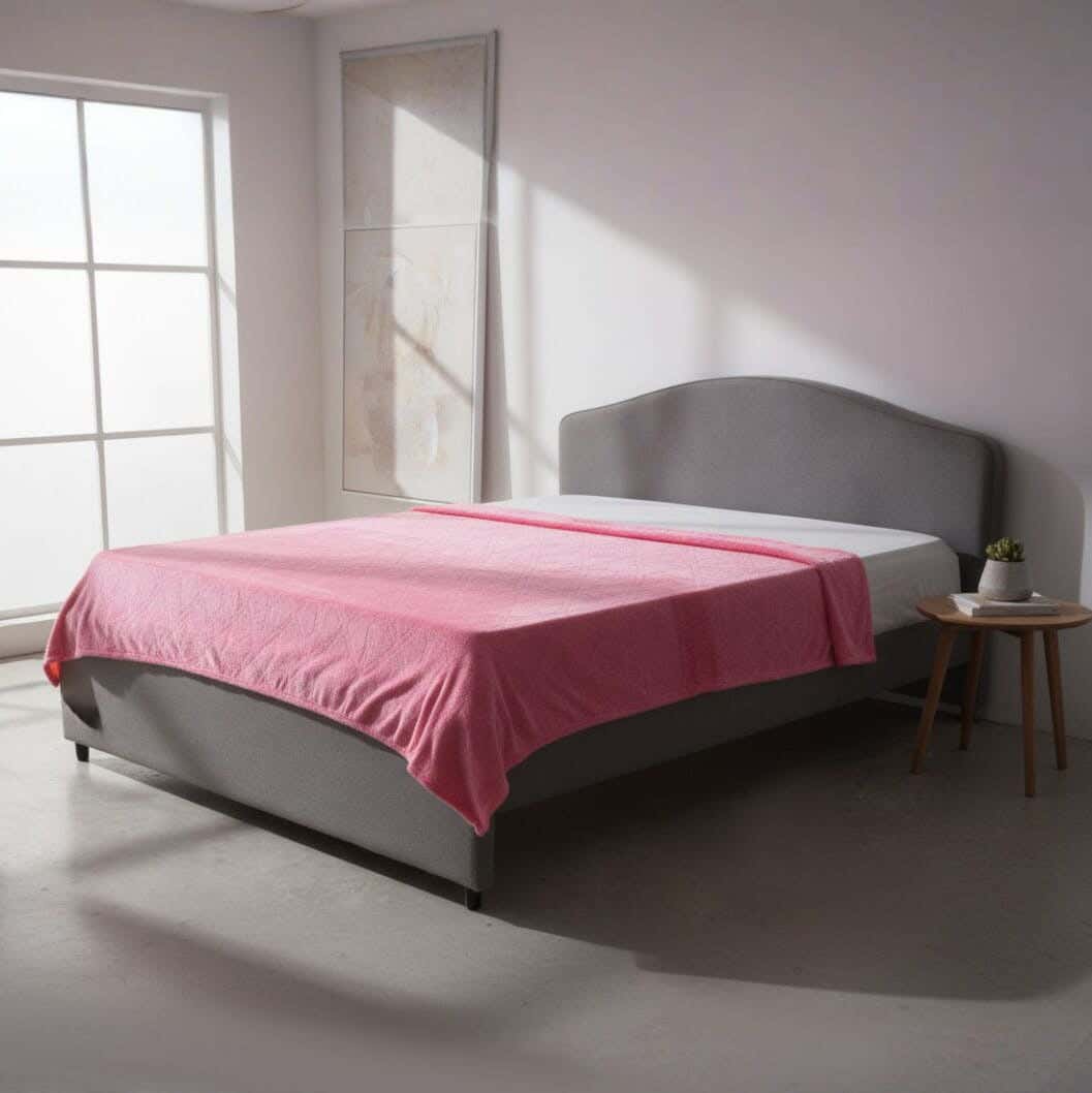 Dragon Velvet Bed Heater, 210x210 cm, 750 gm - Rose